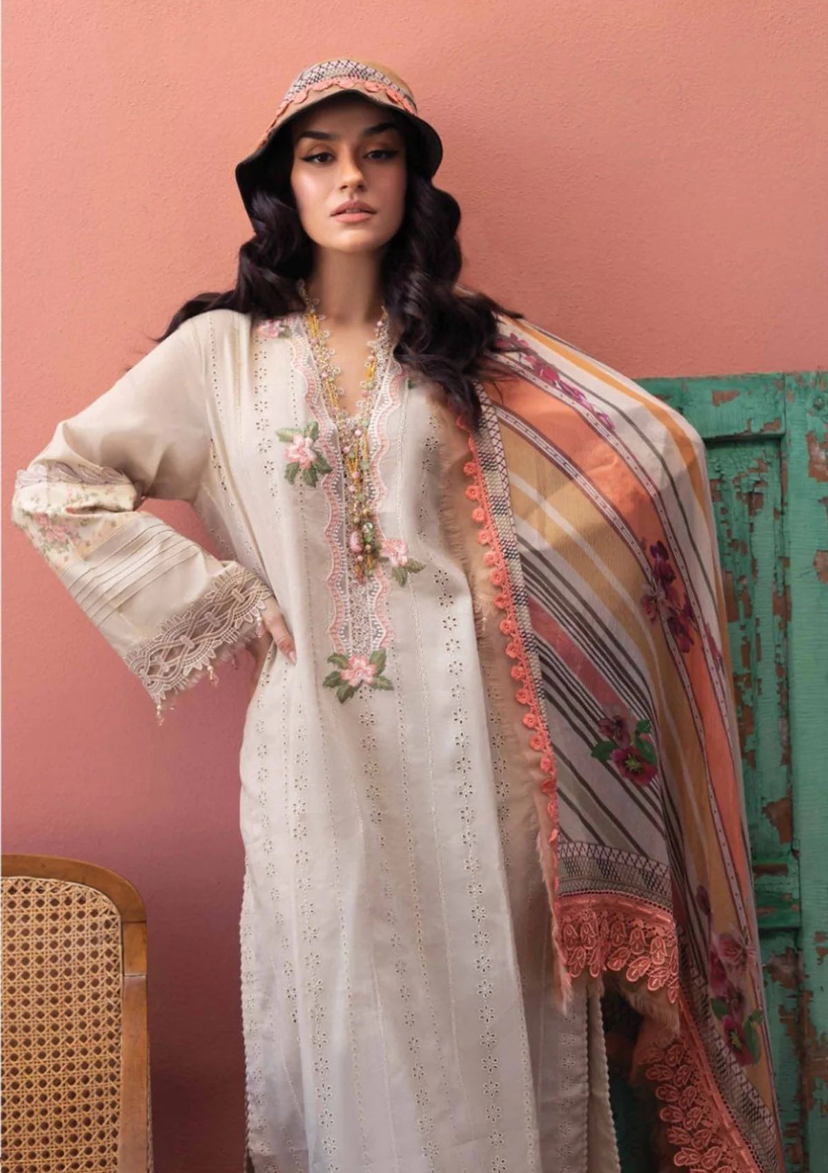 Sobia Nazir Vital Lawn'23 SN-12A - Mohsin Saeed Fabrics