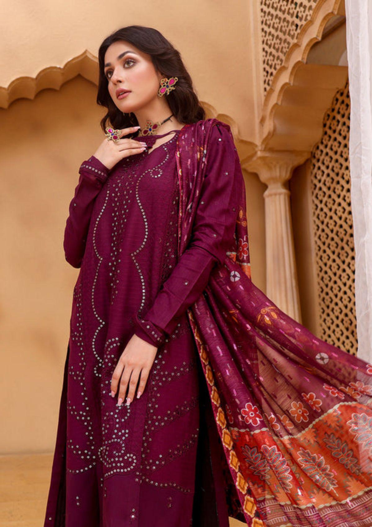 Maya by Bin Ilyas Raghbat Winter'22 D-743-B - Mohsin Saeed Fabrics