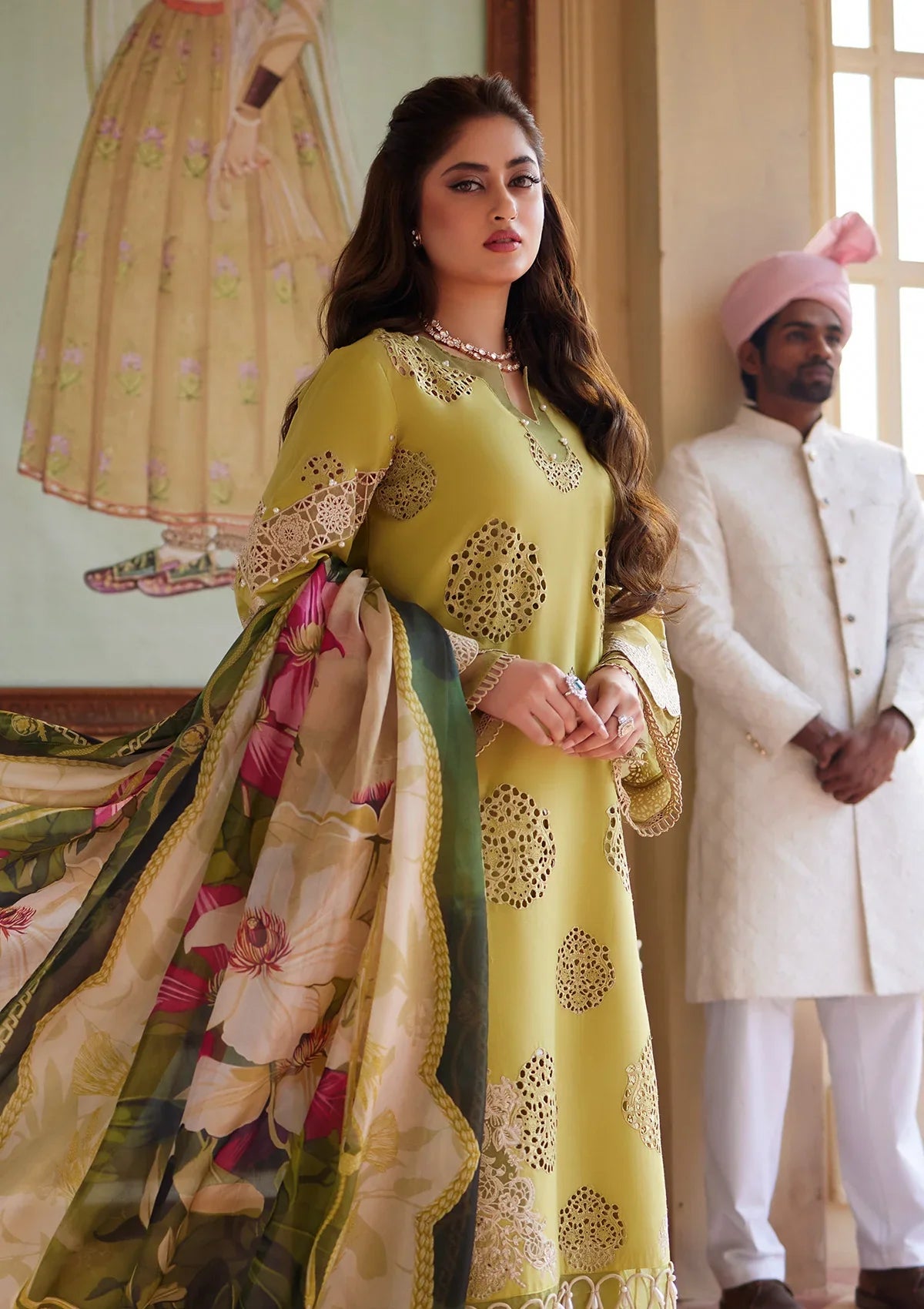 Elaf Eid Edit Lawn'24 ELE-05 MEENAH - Mohsin Saeed Fabrics