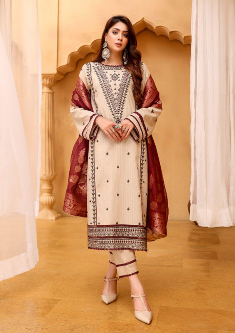 bin-ilyas-winter-Embroidered-&-Printed-Dress-is-available-at-Mohsin-Saeed-Fabrics-Online-Shopping--