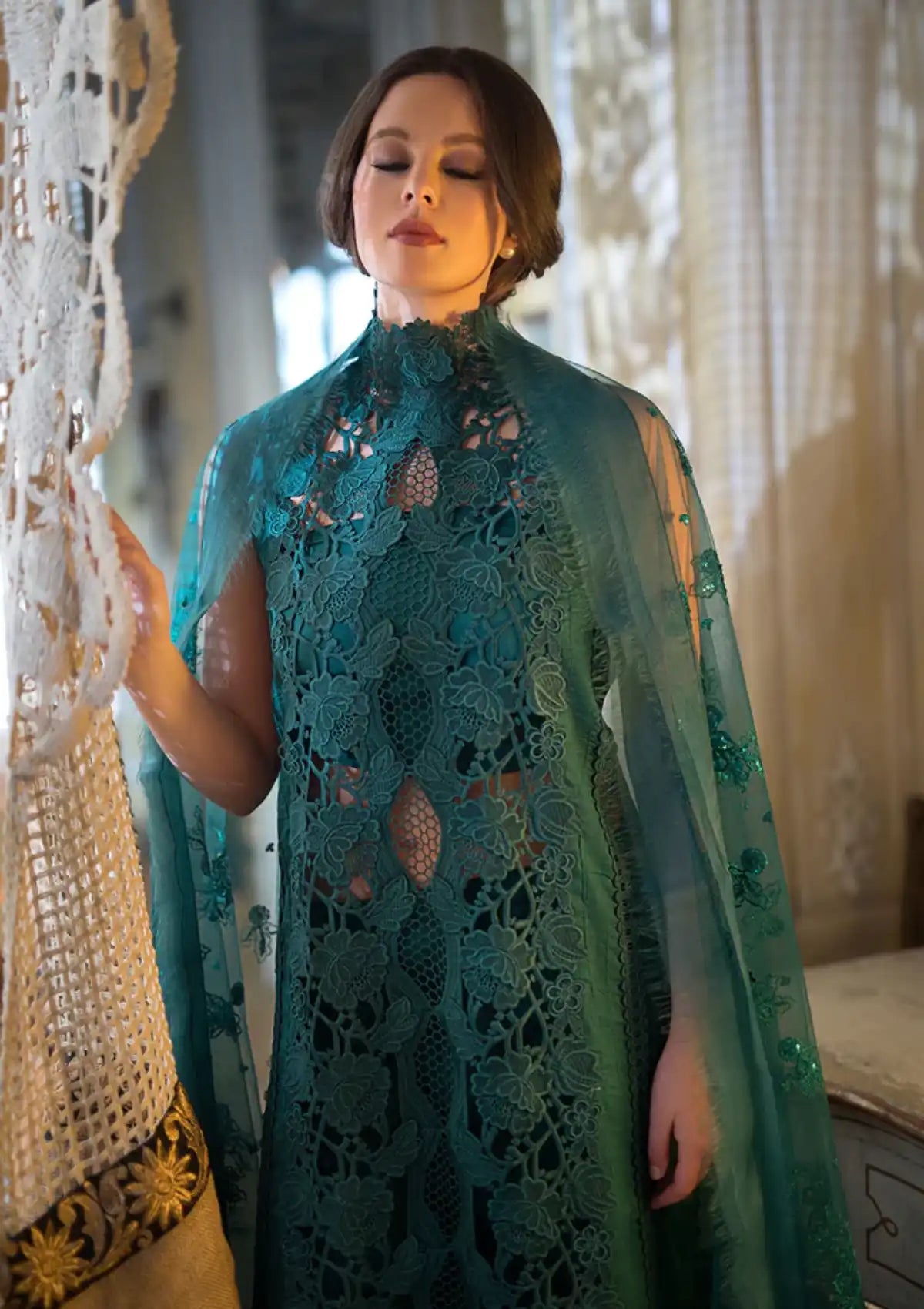 Sobia Nazir Luxury Lawn'23 D-13B - Mohsin Saeed Fabrics