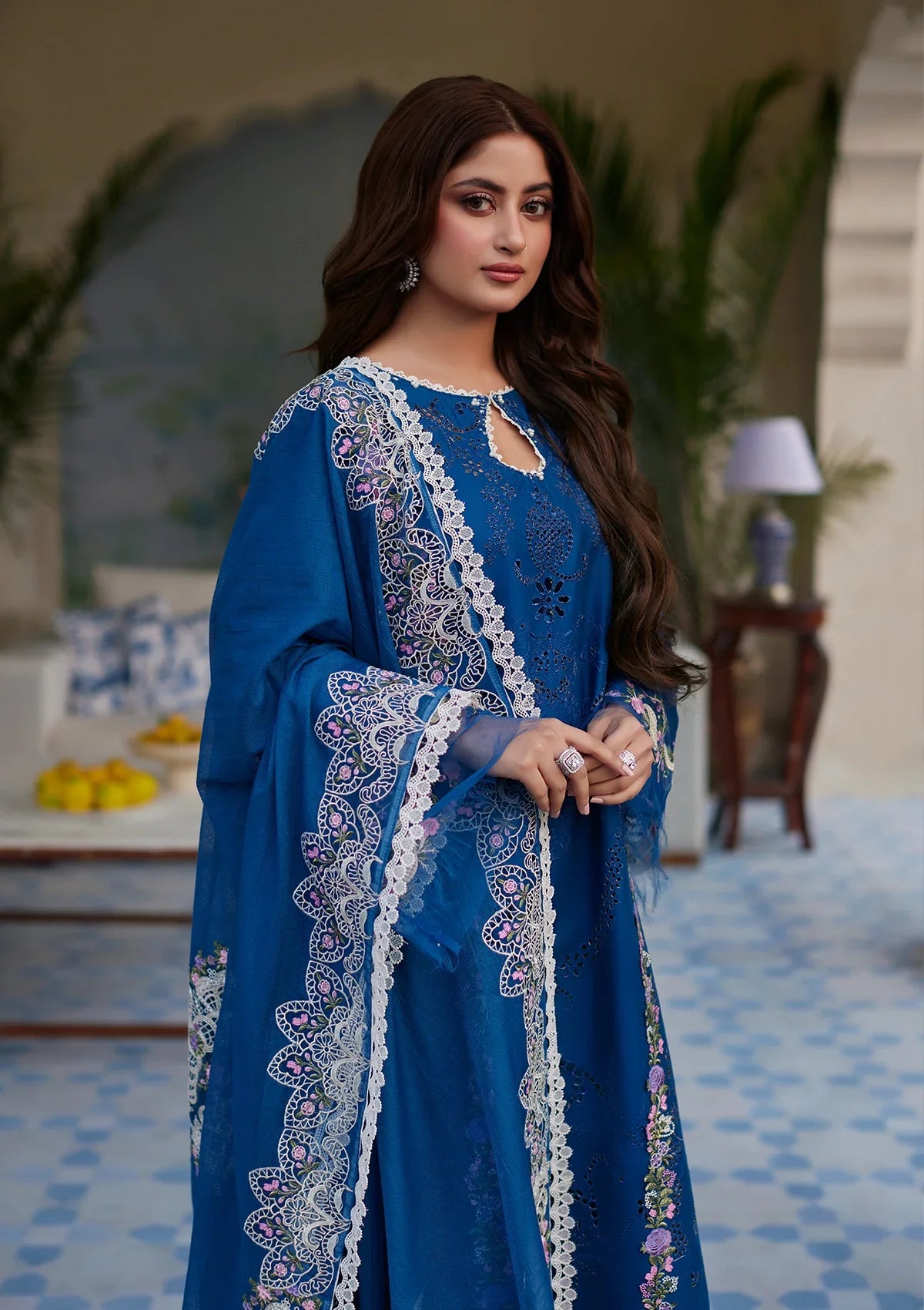 Elaf Eid Edit Lawn'24 ELE-04 ALMAS - Mohsin Saeed Fabrics