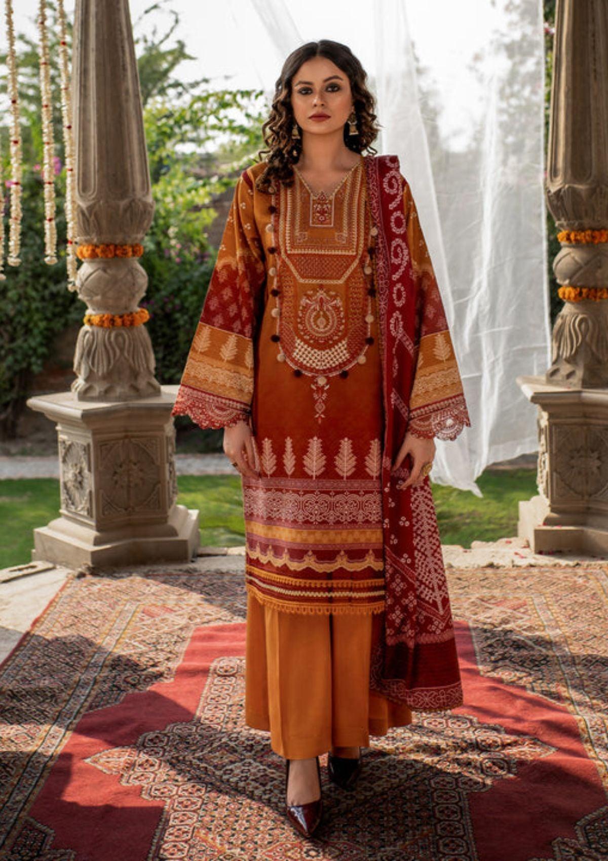 Bin ilyas Sakin Maya Winter '22 D-773-A is available at Mohsin Saeed Fabrics. ✓ shop all the top women clothing brands in pakistan ✓ Best Price and Offers ✓ Free Shipping ✓ Cash on Delivery ✓ high quality latest designs