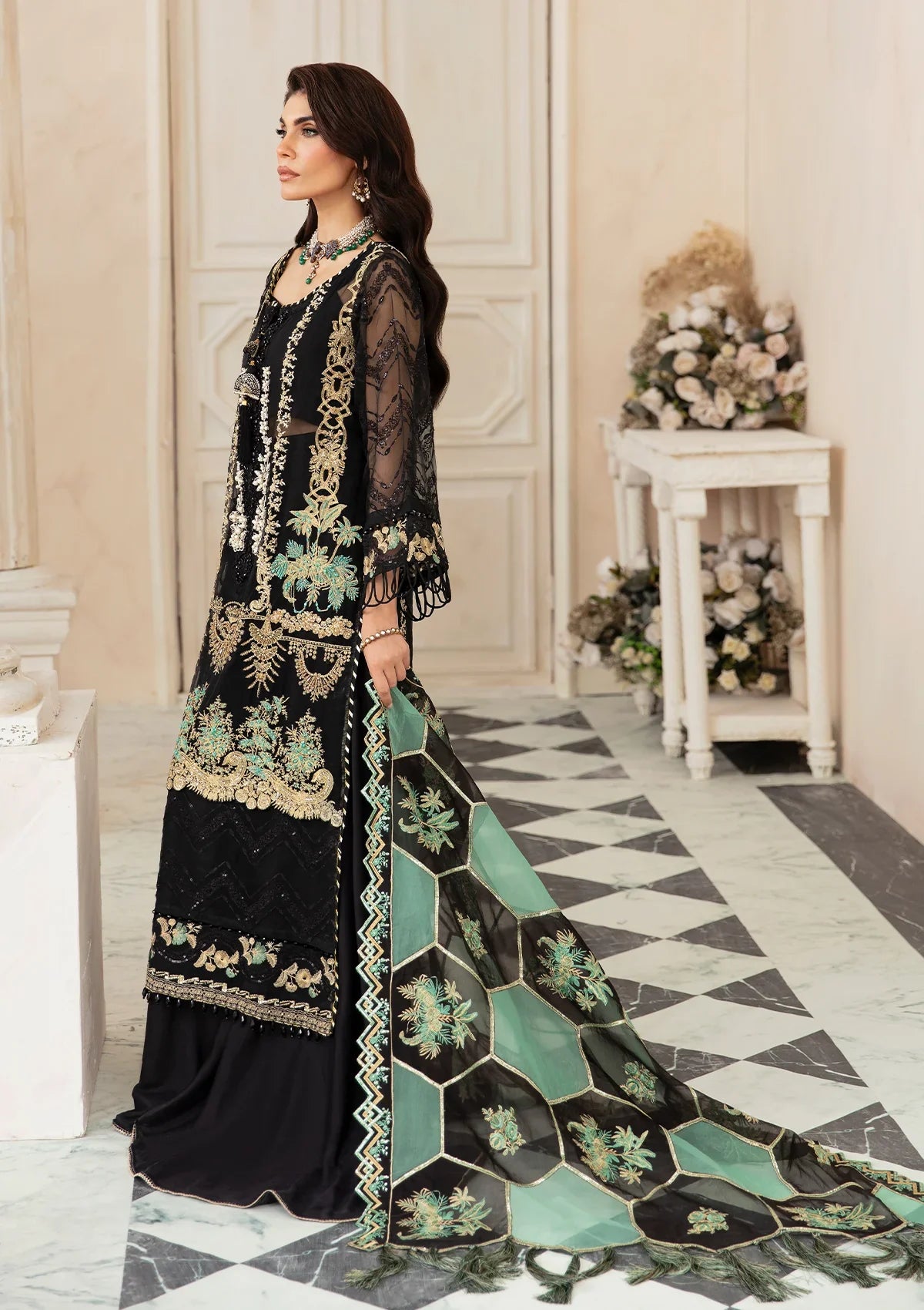Elaf Celebration Handwork'23 ECH-08 ZARTAAJ - Mohsin Saeed Fabrics