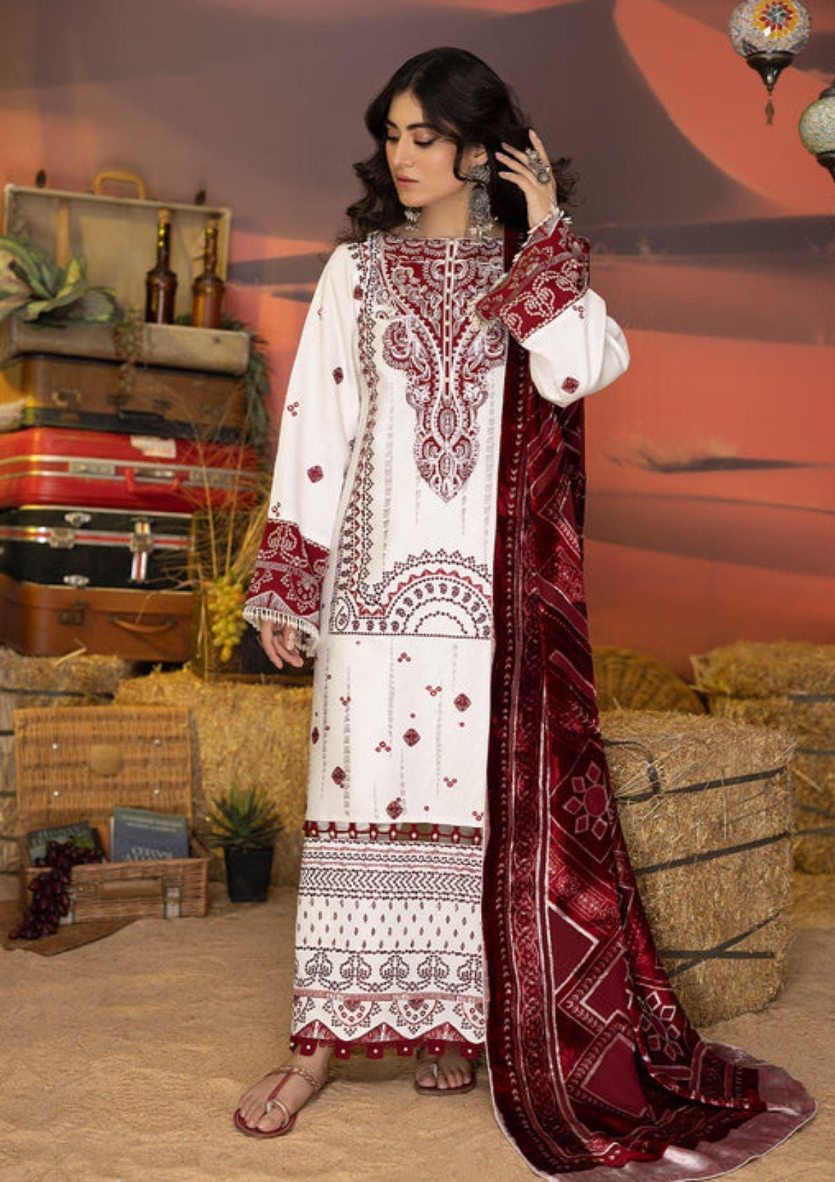 Bin ilyas Esha Eshal Winter Vol-01'22 D-806A is available at Mohsin Saeed Fabrics online shop All the top women brands in pakistan such as Freesia, Maria b, Zara Shahjahan, Asim Jofa, Zaha, Elan, Crimson, Sobia Nazir, Maryam n Maria, Hussain Rehar, Marjjan, Anaya by Kiran Chaudhary, johra, Shaista, farah talib aziz and Gul Ahmed. 
