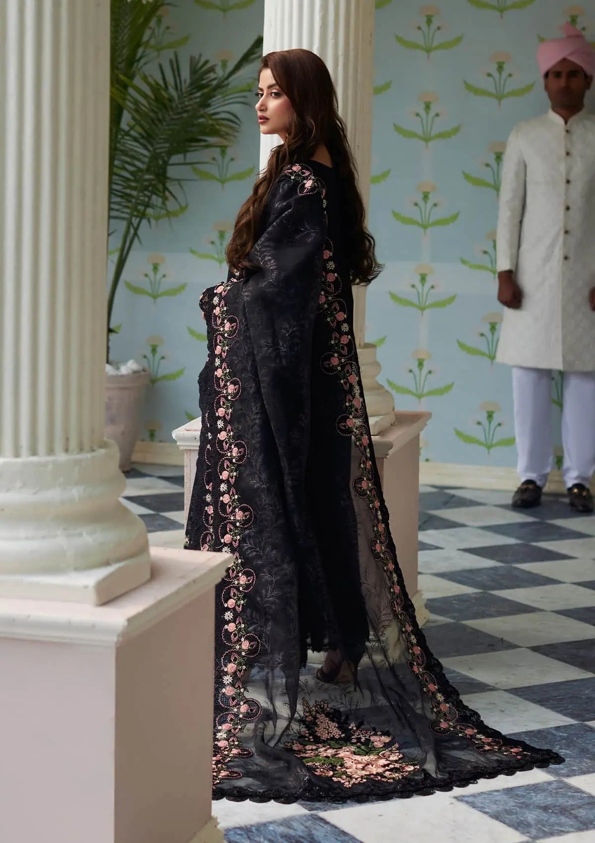 Elaf Eid Edit Lawn'24 ELE-01B HAYA - Mohsin Saeed Fabrics