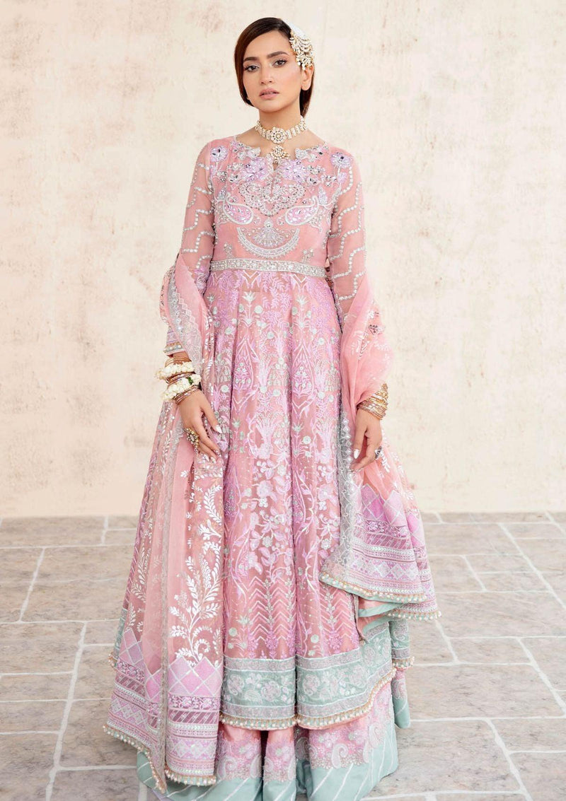 Embroidered Ada work and heavily Embellished Wedding & formal dresses available at mohsin saeed Fabrics online store. 