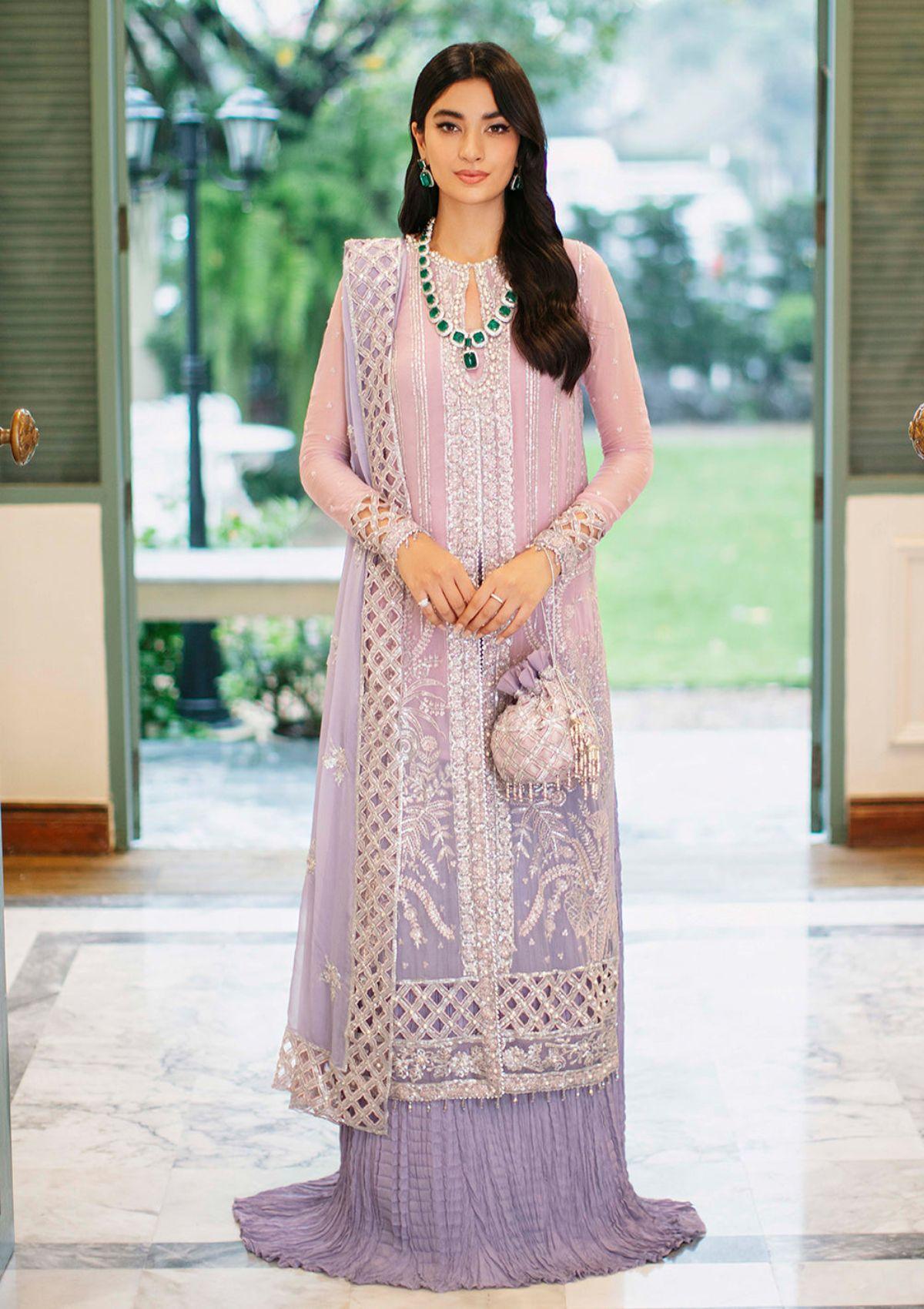 Roheenaz Aafreen Luxury Chiffon'22 -Alisha 07 - Mohsin Saeed Fabrics