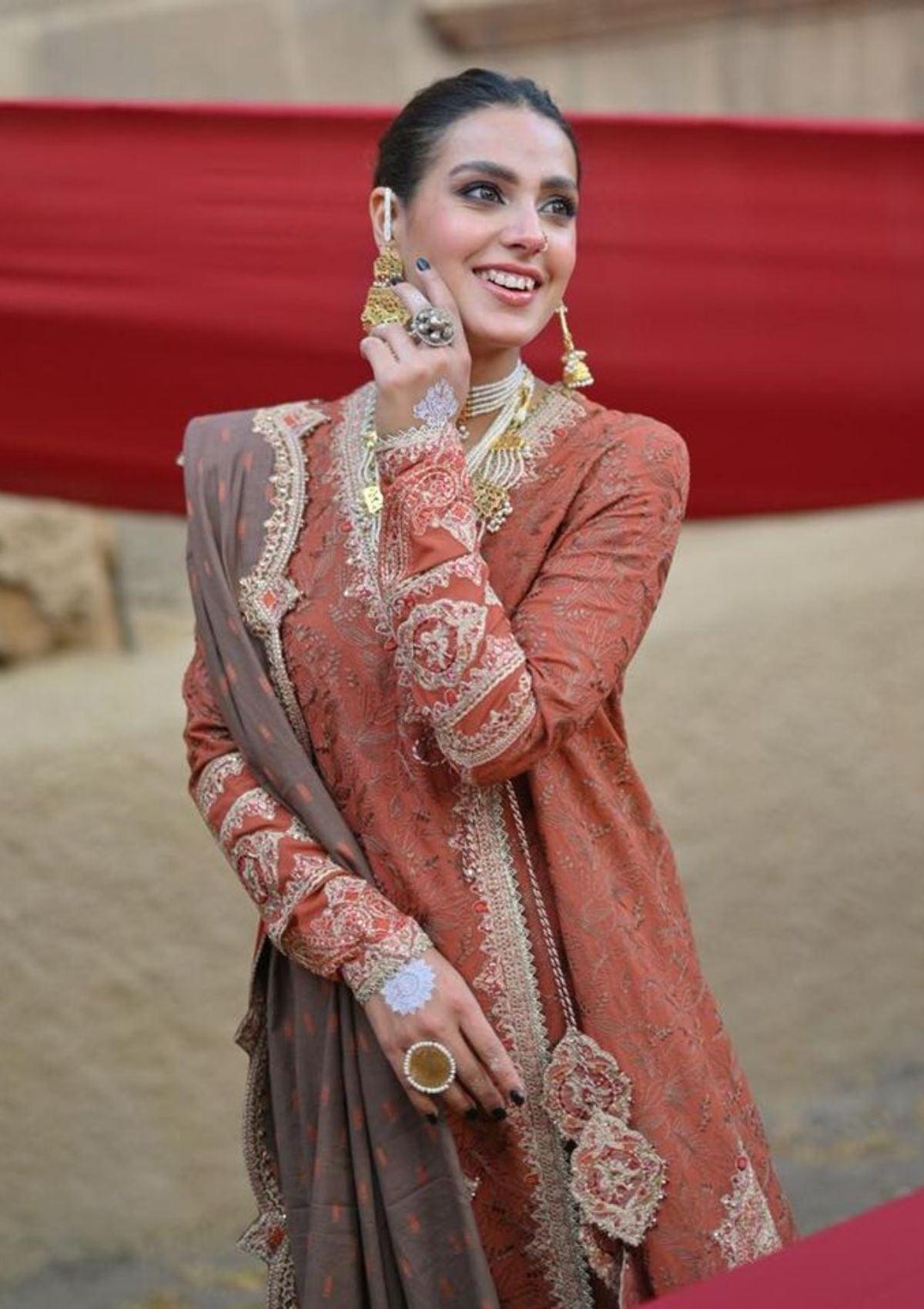 Qalamkar-Qline-winter-Embroidered-&-Printed-Dress-is-available-at-Mohsin-Saeed-Fabrics-Online-Shopping--
