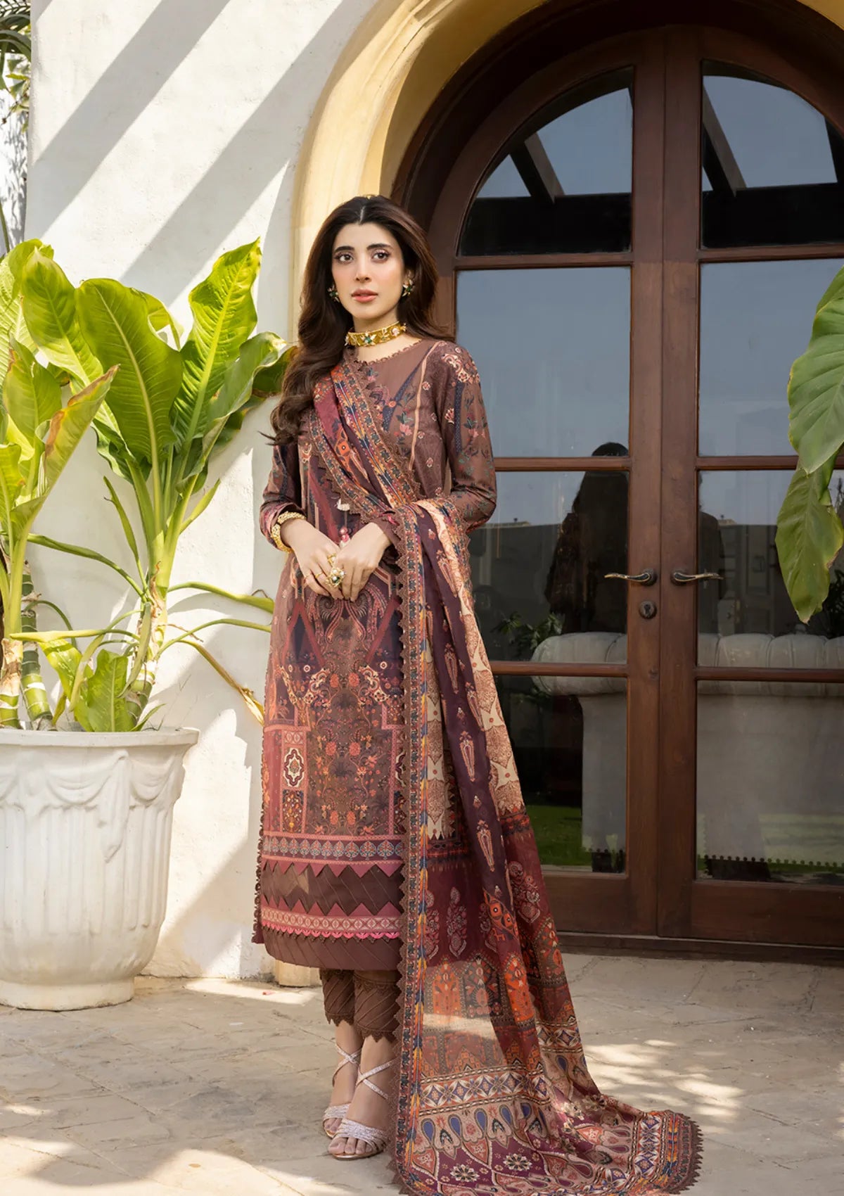 Asim Jofa Printed & Emb Lawn'23 AJS-30 - Mohsin Saeed Fabrics