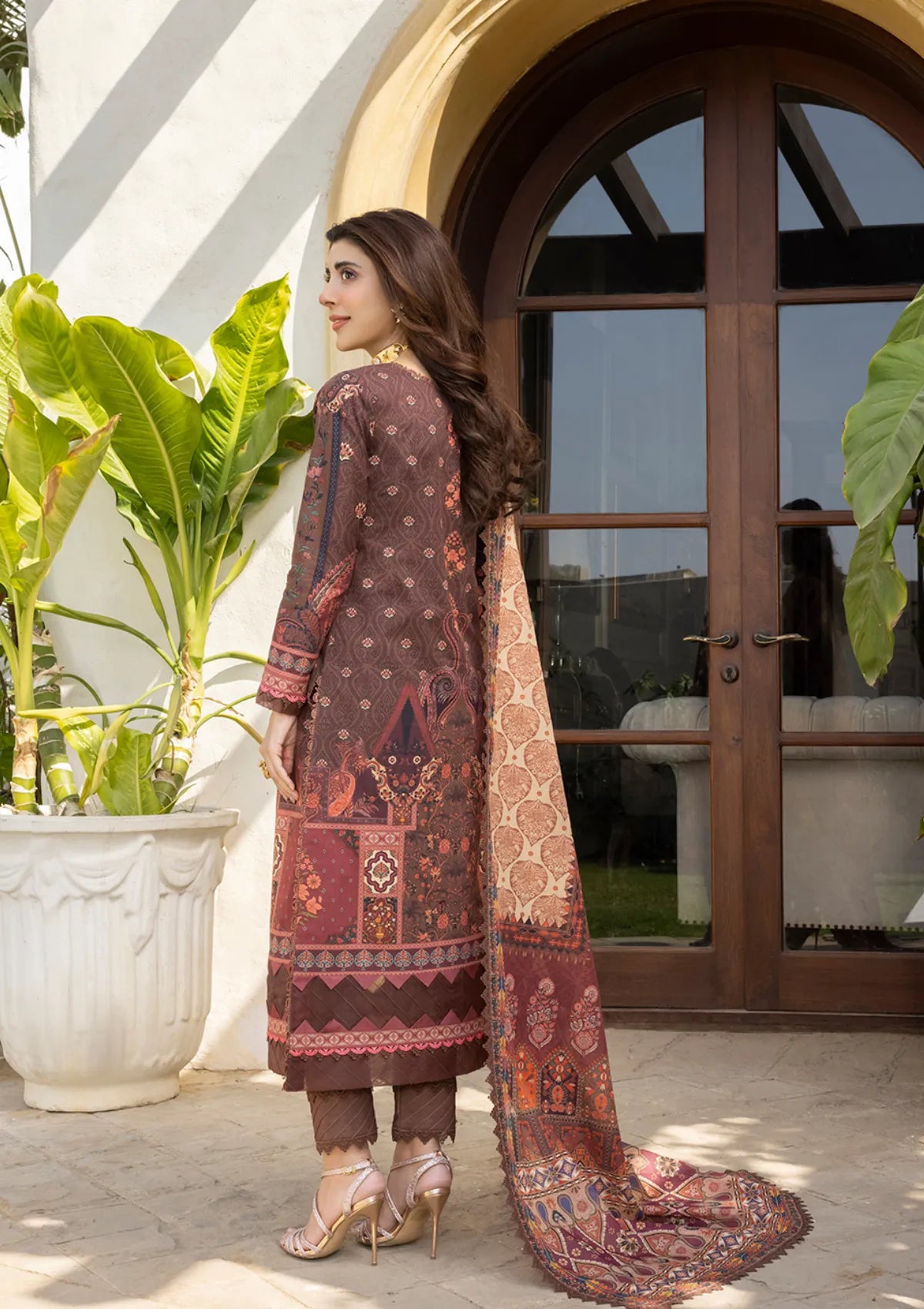 Asim Jofa Printed & Emb Lawn'23 AJS-30 - Mohsin Saeed Fabrics