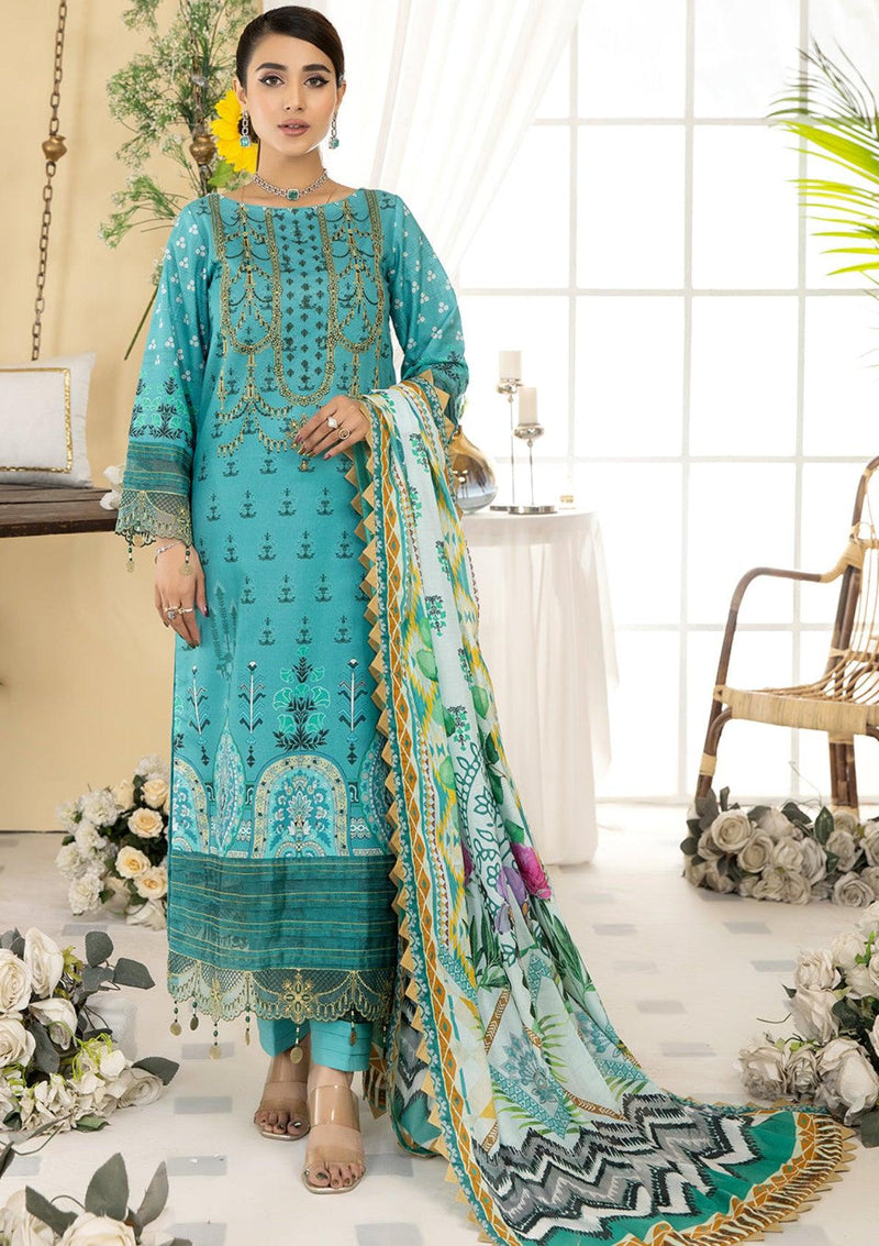Mirha Dhanak Emb Lawn’22-D-07 - Mohsin Saeed Fabrics