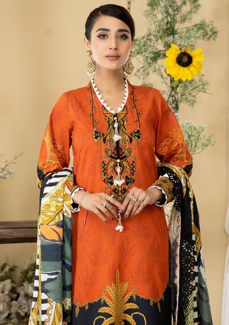 Mirha Dhanak Emb Lawn’22-D-01 - Mohsin Saeed Fabrics