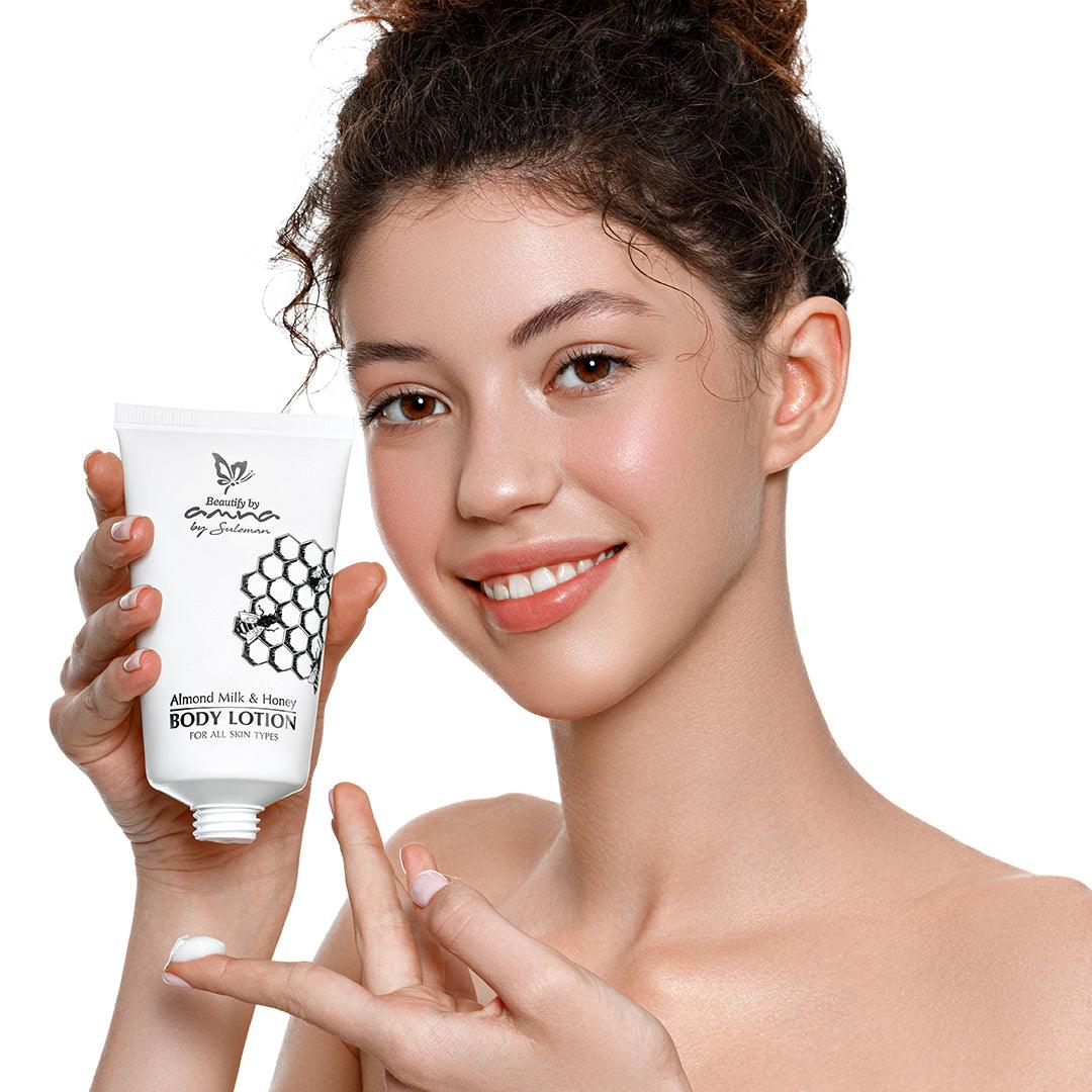 Almond Milk & Honey - BODY LOTION (for all skin types) - Mohsin Saeed Fabrics