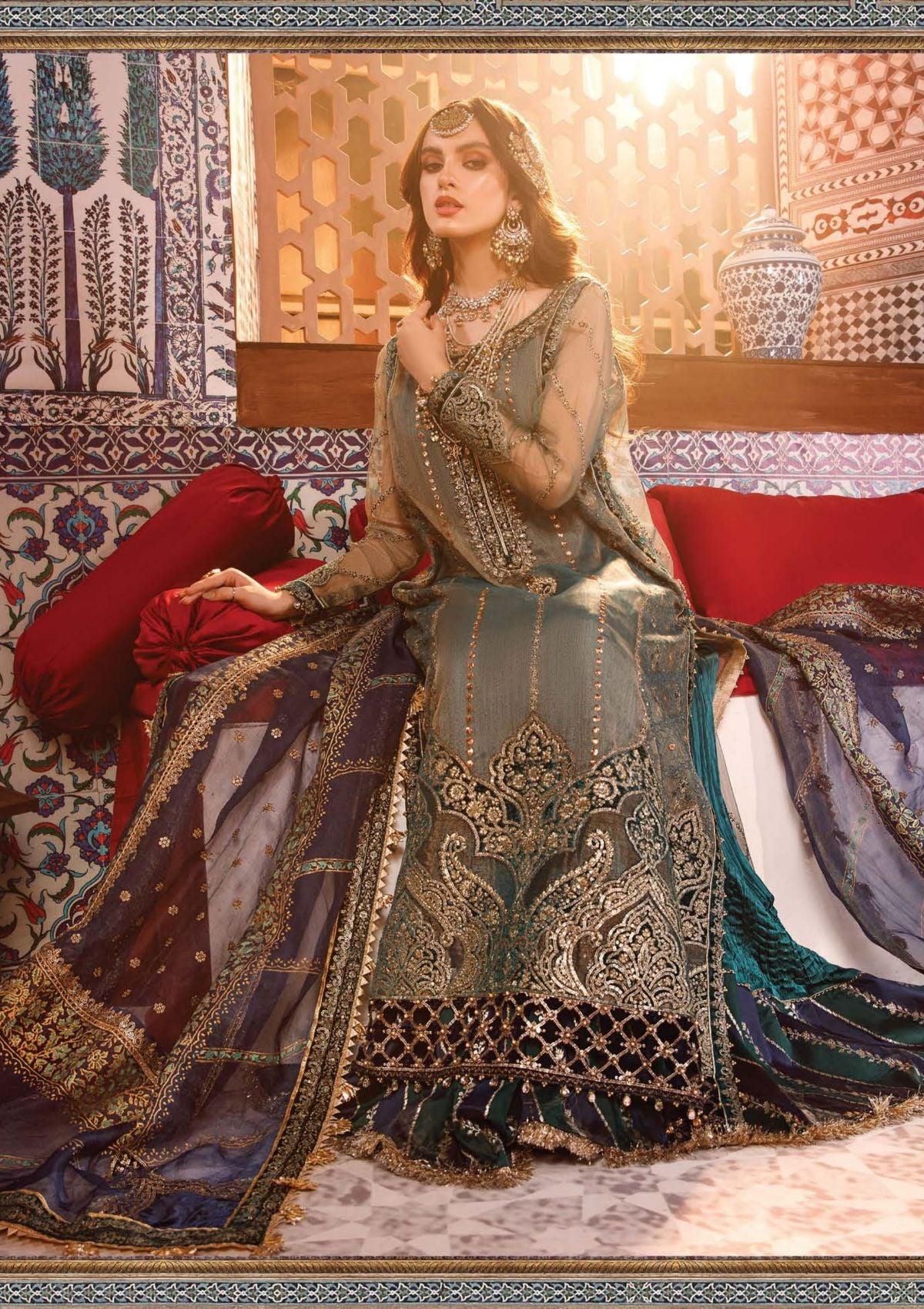 Maria b Mbroidered Wedding Edition'22 MBD-08 - Mohsin Saeed Fabrics