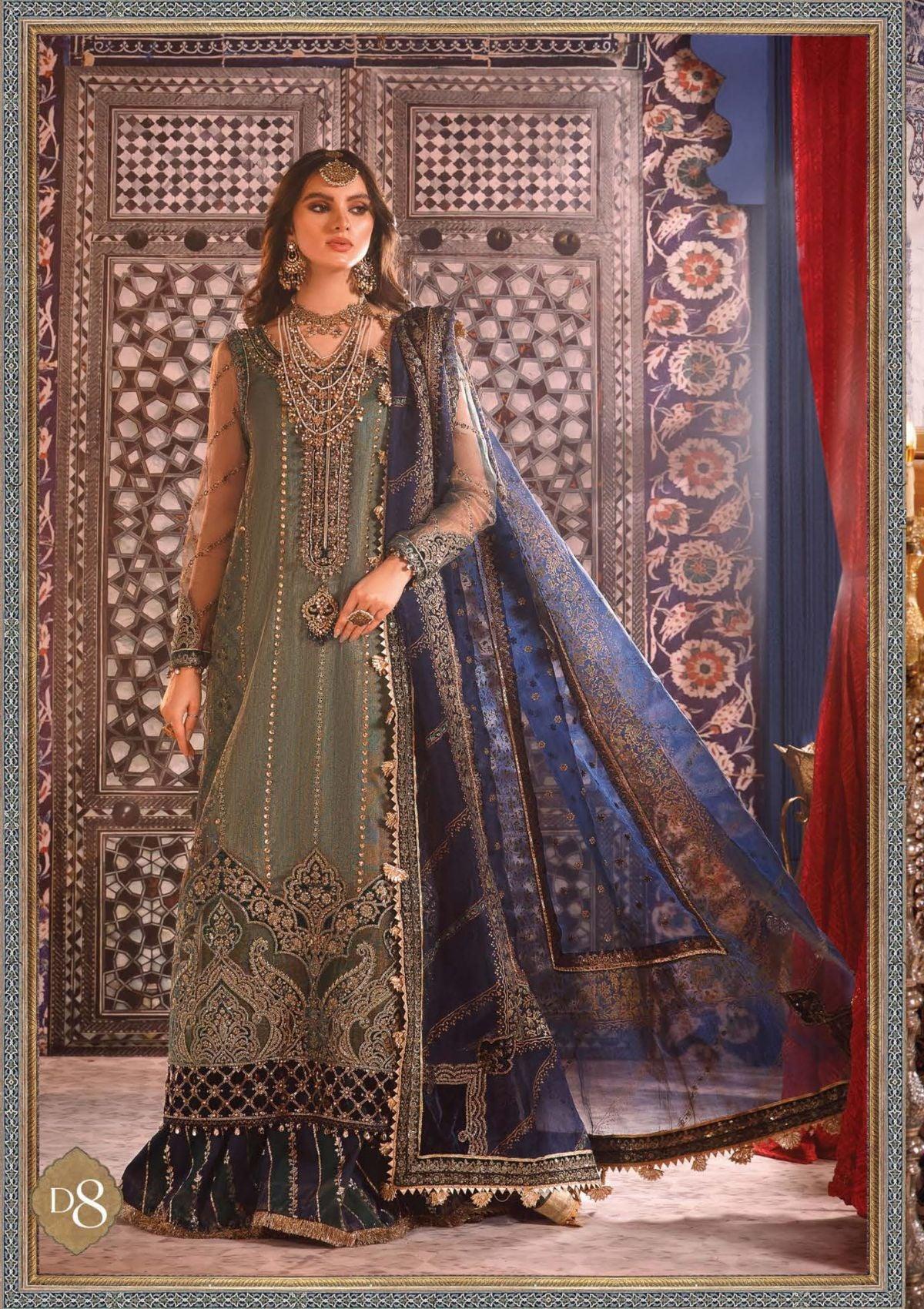 Maria b Mbroidered Wedding Edition'22 MBD-08 - Mohsin Saeed Fabrics