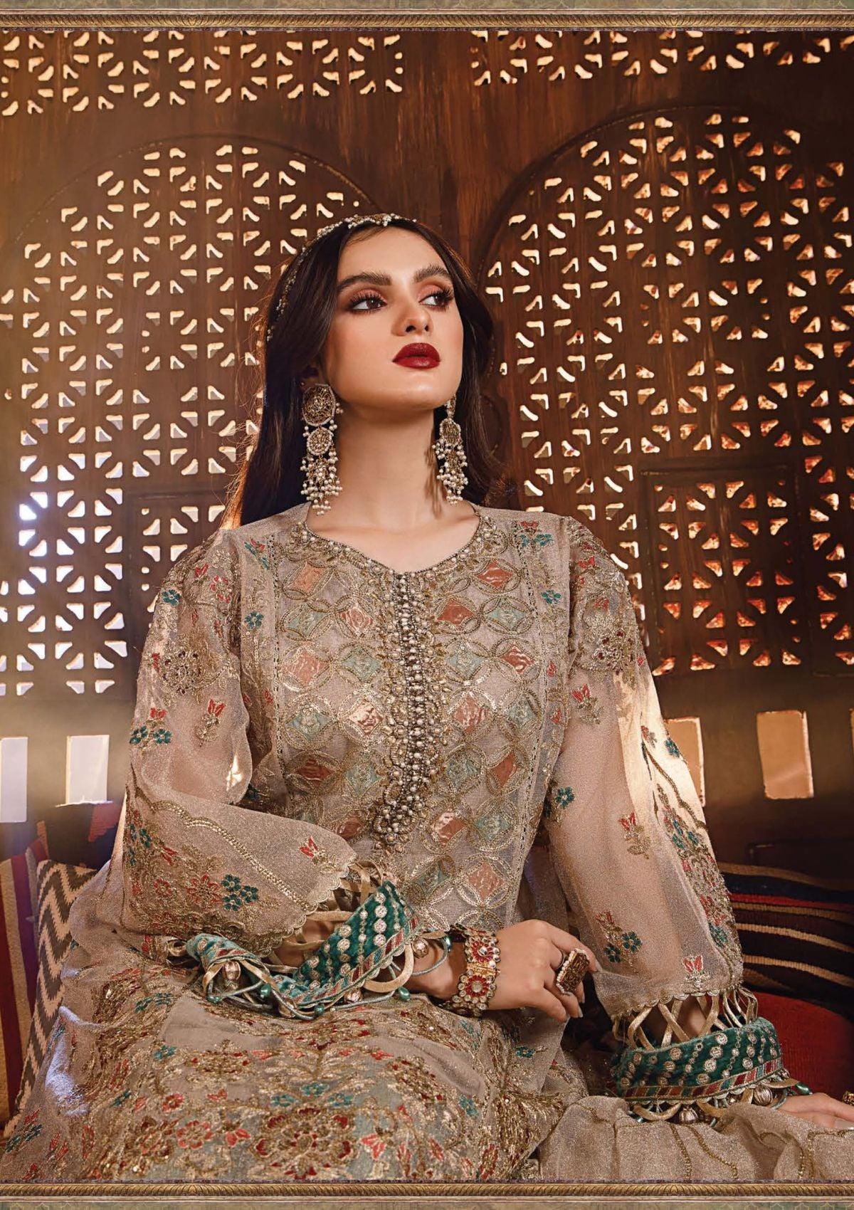 Maria b Mbroidered Wedding Edition'22 MBD-07 - Mohsin Saeed Fabrics