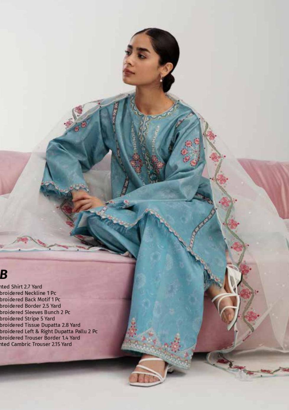 Coco by Zara Shahjahan SS'23 D-06B - Mohsin Saeed Fabrics