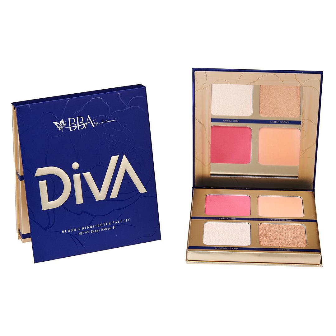 DIVA BLUSH & HIGHLIGHTER PALETTE - Mohsin Saeed Fabrics