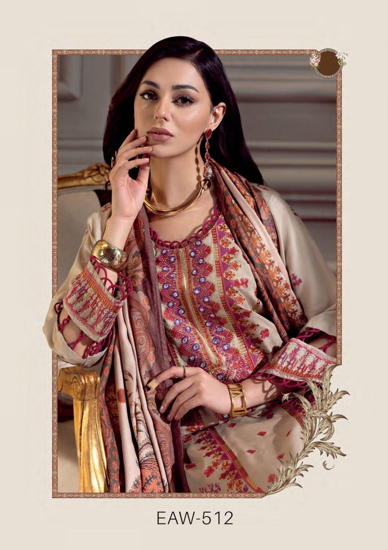Eshaisha Premium Emb Winter'22 EAW-512 - Mohsin Saeed Fabrics