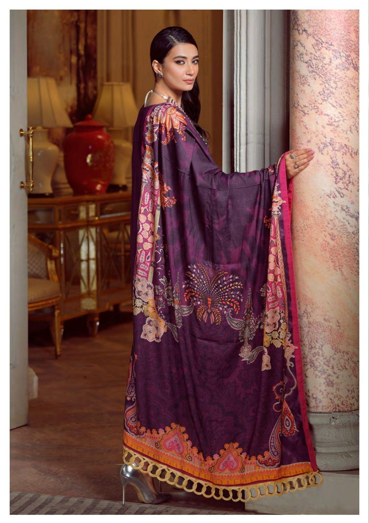 Eshaisha Premium Emb Winter'22 EAW-524 - Mohsin Saeed Fabrics