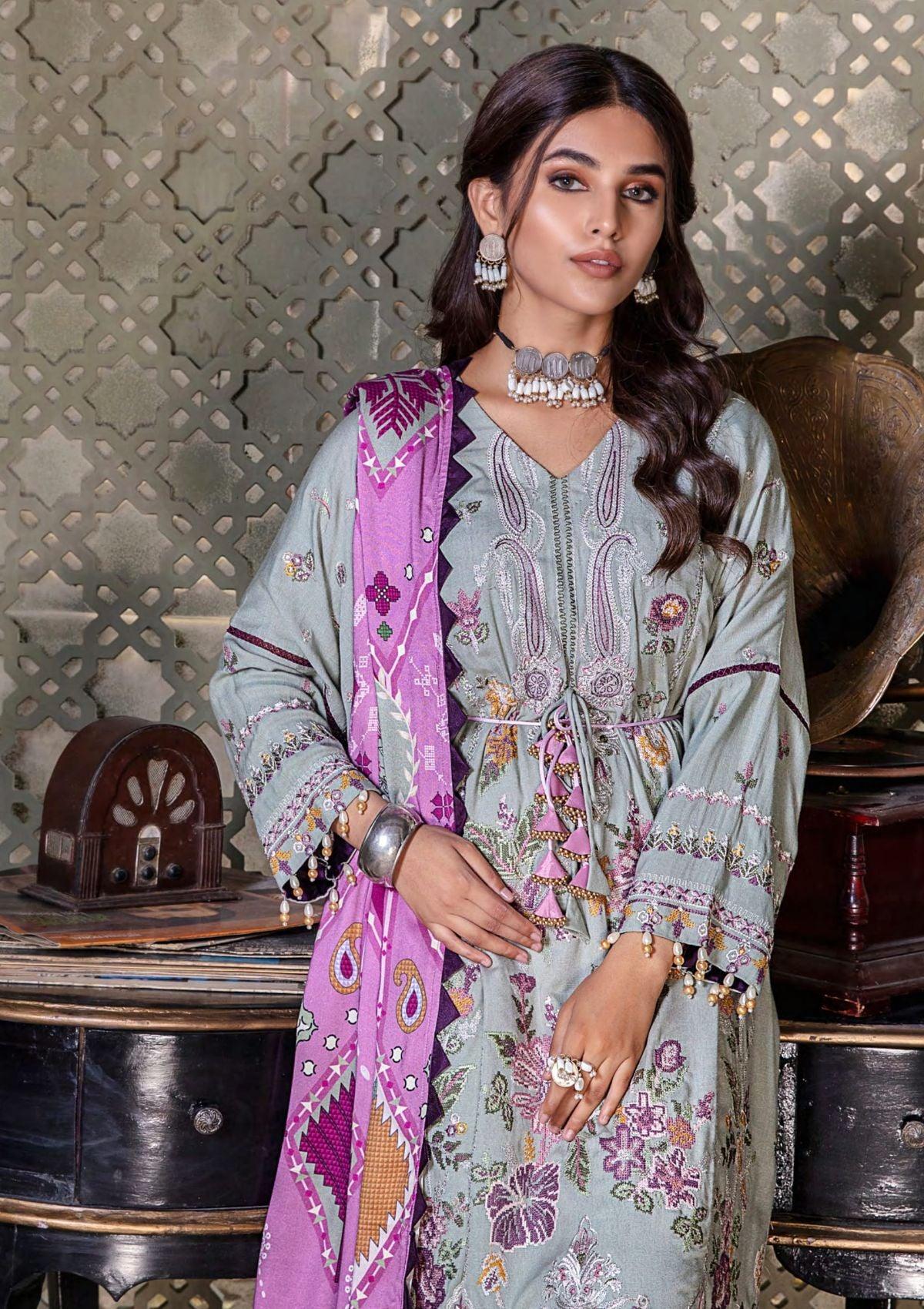 Eshaisha-winter-Embroidered-&-Printed-Dress-is-available-at-Mohsin-Saeed-Fabrics-Online-Shopping--