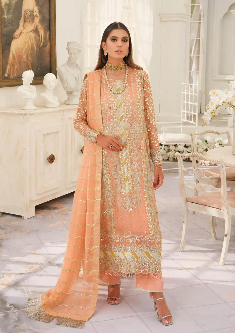 Maryum & Maria Formal Dress - Leilani (FFD 0078) is available at Mohsin Saeed Fabrics. ✓ shop all the top women clothing brands in pakistan ✓ Best Price and Offers ✓ Free Shipping ✓ Cash on Delivery ✓ formal & Wedding Collections 