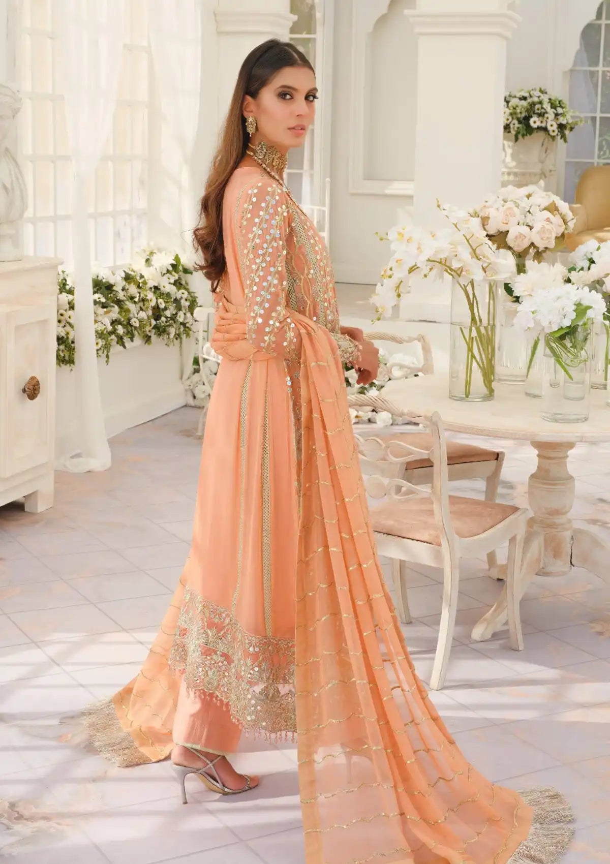 Maryum & Maria Formal Dress - Leilani (FFD 0078) is available at Mohsin Saeed Fabrics online shop All the top women brands in pakistan such as Freesia, Maria b, Zara Shahjahan, Asim Jofa, Zaha, Elan, Crimson, Sobia Nazir, Maryam n Maria, Hussain Rehar, Marjjan, Anaya by Kiran Chaudhary, johra, Shaista, farah talib aziz and Gul Ahmed. 