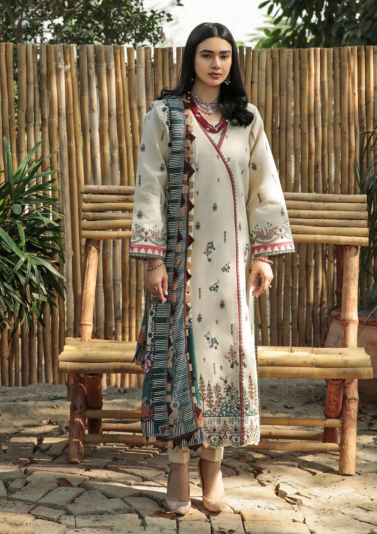 Florent Meeras Premium Khaddar'22 FL-5A is available at Mohsin Saeed Fabrics. ✓ shop all the top women clothing brands in pakistan ✓ Best Price and Offers ✓ Free Shipping ✓ Cash on Delivery ✓ formal & Wedding Collections 