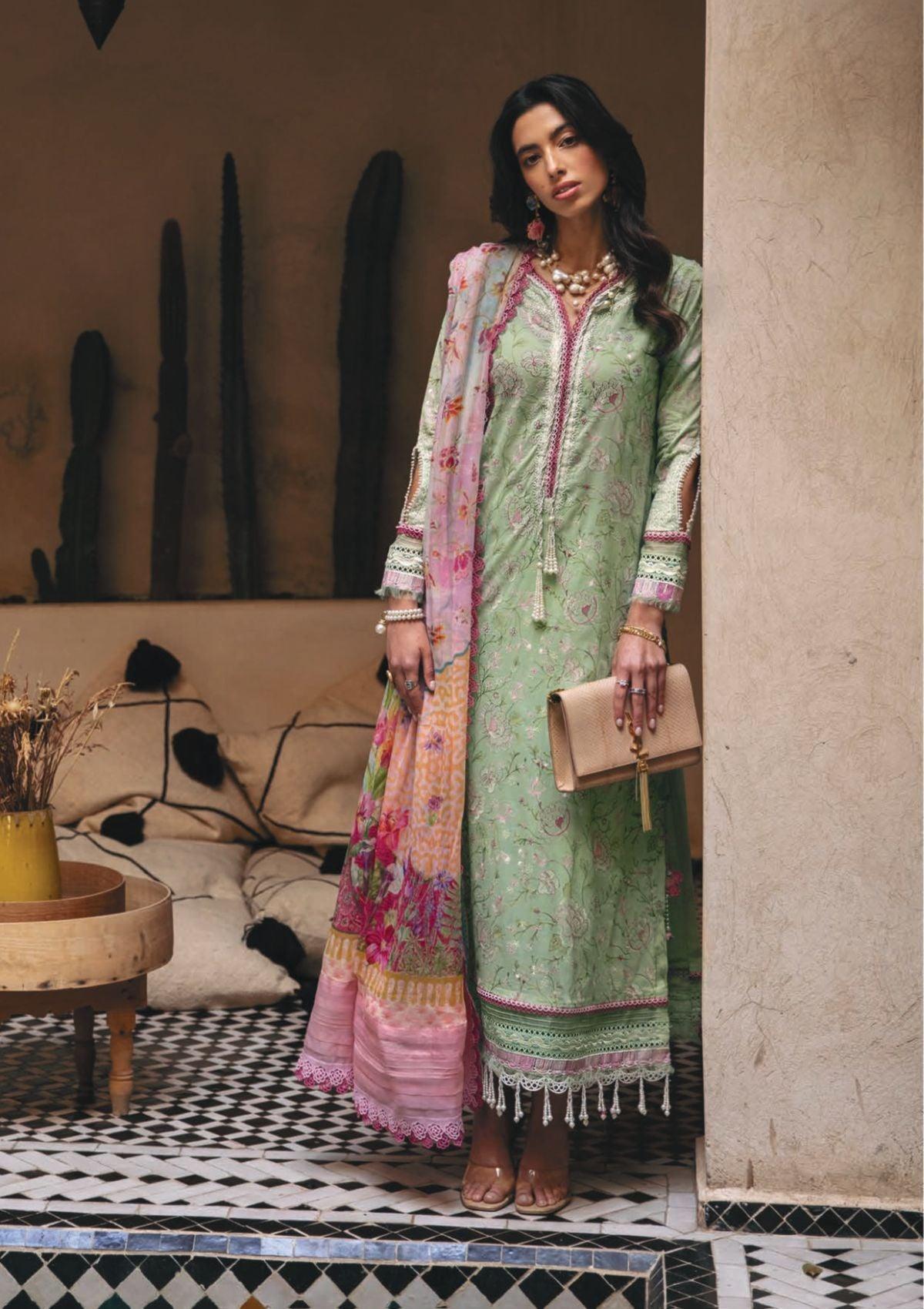 Farah Talib Aziz Lawn'23 FTA-01 - Mohsin Saeed Fabrics