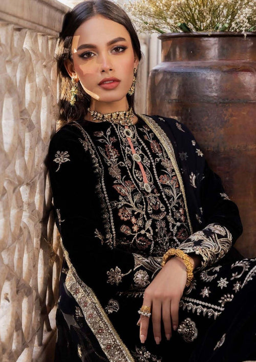 Aik Atelier Baagh Luxury Velvet'22 D-02 - Mohsin Saeed Fabrics