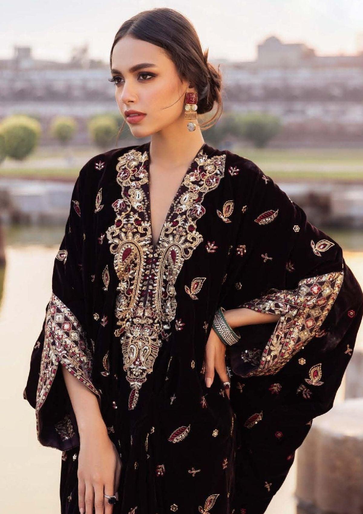 Aik Atelier Baagh Luxury Velvet'22 D-04 - Mohsin Saeed Fabrics
