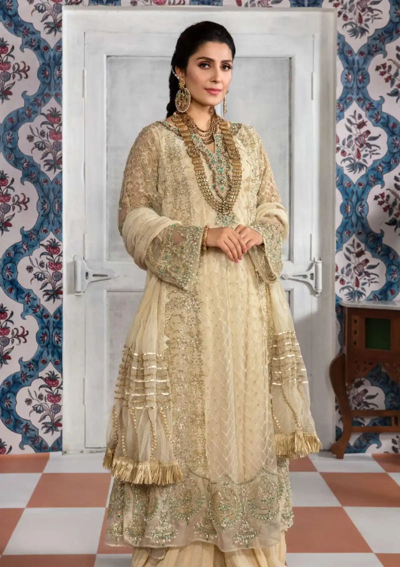 Manara by Kahf Wedding'22 MKW'22-05-Ayileen is available at Mohsin Saeed Fabrics. ✓ shop all the top women clothing brands in pakistan ✓ Best Price and Offers ✓ Free Shipping ✓ Cash on Delivery ✓ formal & Wedding Collections 