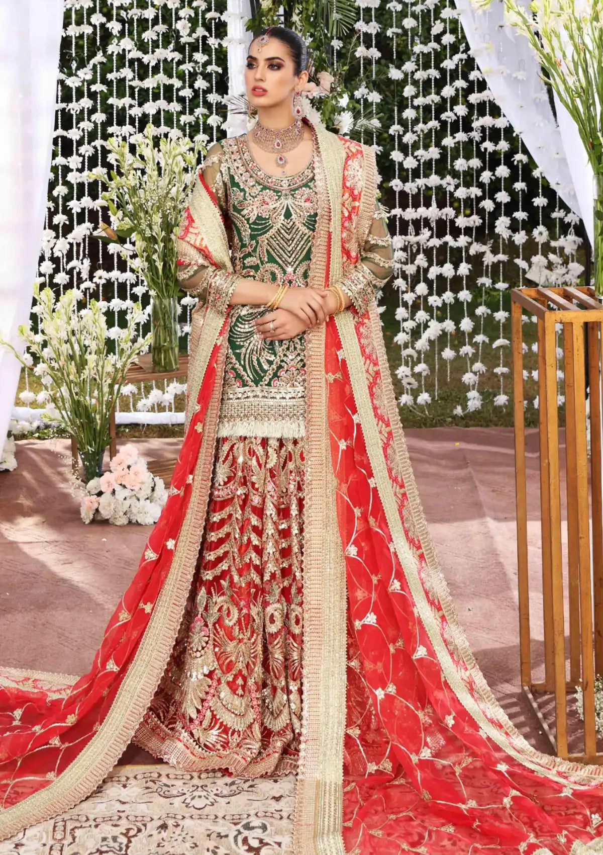 Maryum n Maria Brides'21 MBL-0008 is available at Mohsin Saeed Fabrics. ✓ shop all the top women clothing brands in pakistan ✓ Best Price and Offers ✓ Free Shipping ✓ Cash on Delivery ✓ formal & Wedding Collections 
