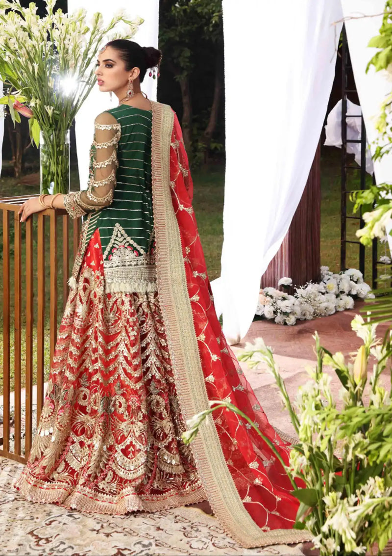 Maryum n Maria Brides'21 MBL-0008 is available at Mohsin Saeed Fabrics online shop All the top women brands in pakistan such as Freesia, Maria b, Zara Shahjahan, Asim Jofa, Zaha, Elan, Crimson, Sobia Nazir, Maryam n Maria, Hussain Rehar, Marjjan, Anaya by Kiran Chaudhary, johra, Shaista, farah talib aziz and Gul Ahmed. 