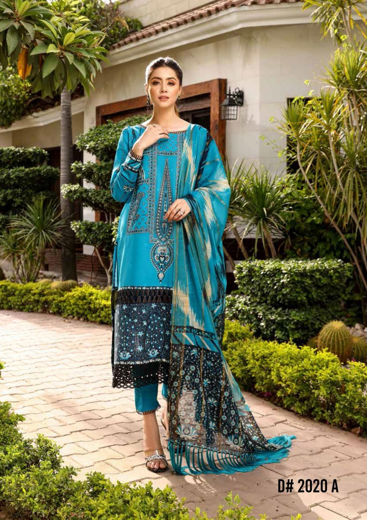 Bin Ilyas Maya Lawn Vol-06'23 D-2020 B - Mohsin Saeed Fabrics