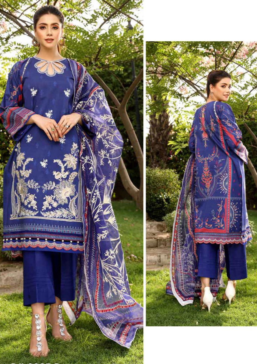 Bin Ilyas Maya Lawn Vol-06'23 D-2025 B - Mohsin Saeed Fabrics