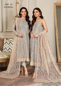 Embroidered Ada work and heavily Embellished Wedding & formal dresses available at mohsin saeed Fabrics online store. 