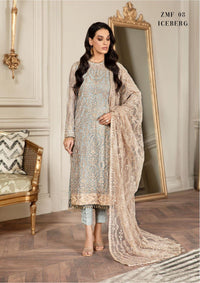 Embroidered Ada work and heavily Embellished Wedding & formal dresses available at mohsin saeed Fabrics online store. 