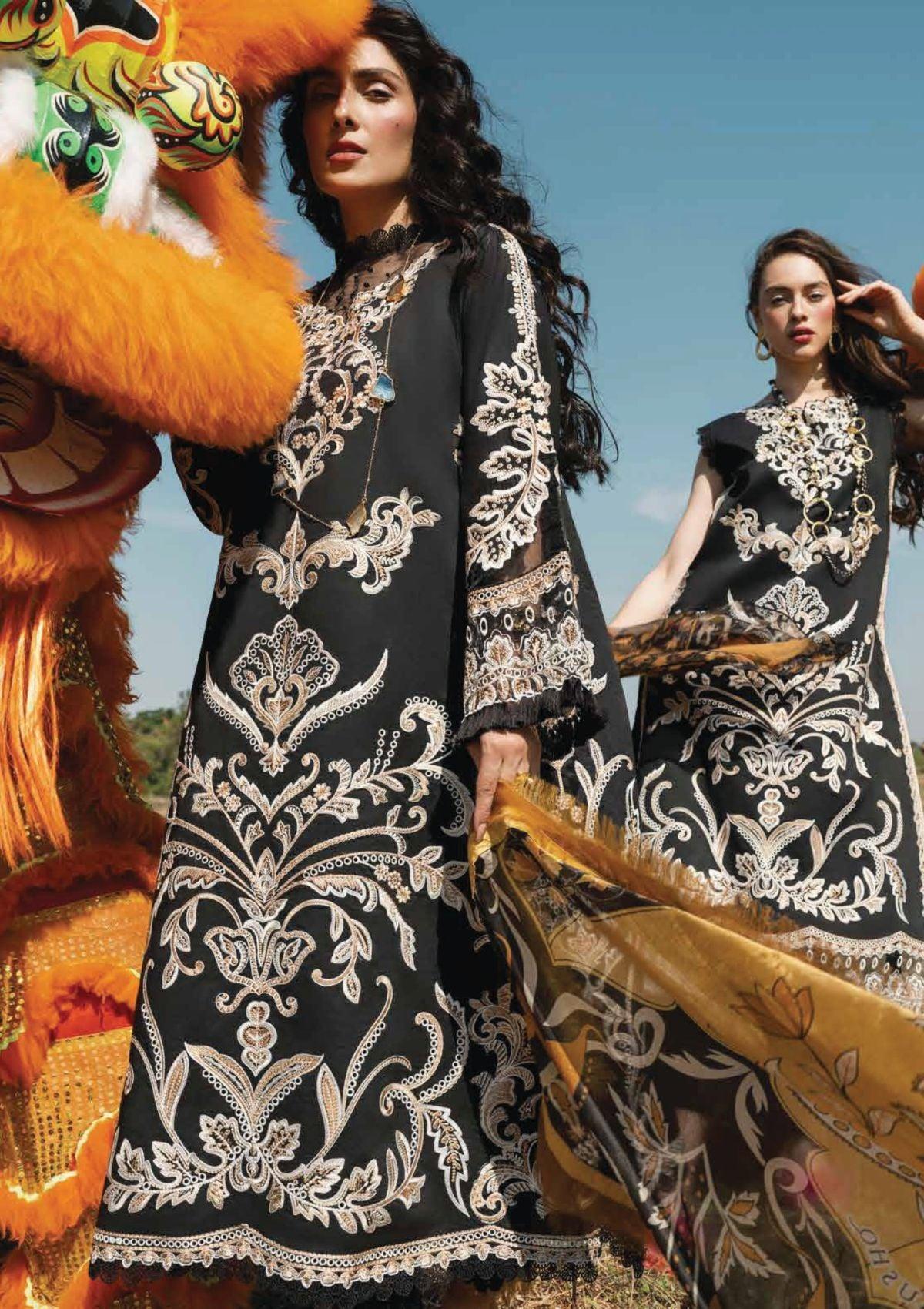 Mushq Lawana Luxury lawn'23 MSL-13 - Mohsin Saeed Fabrics
