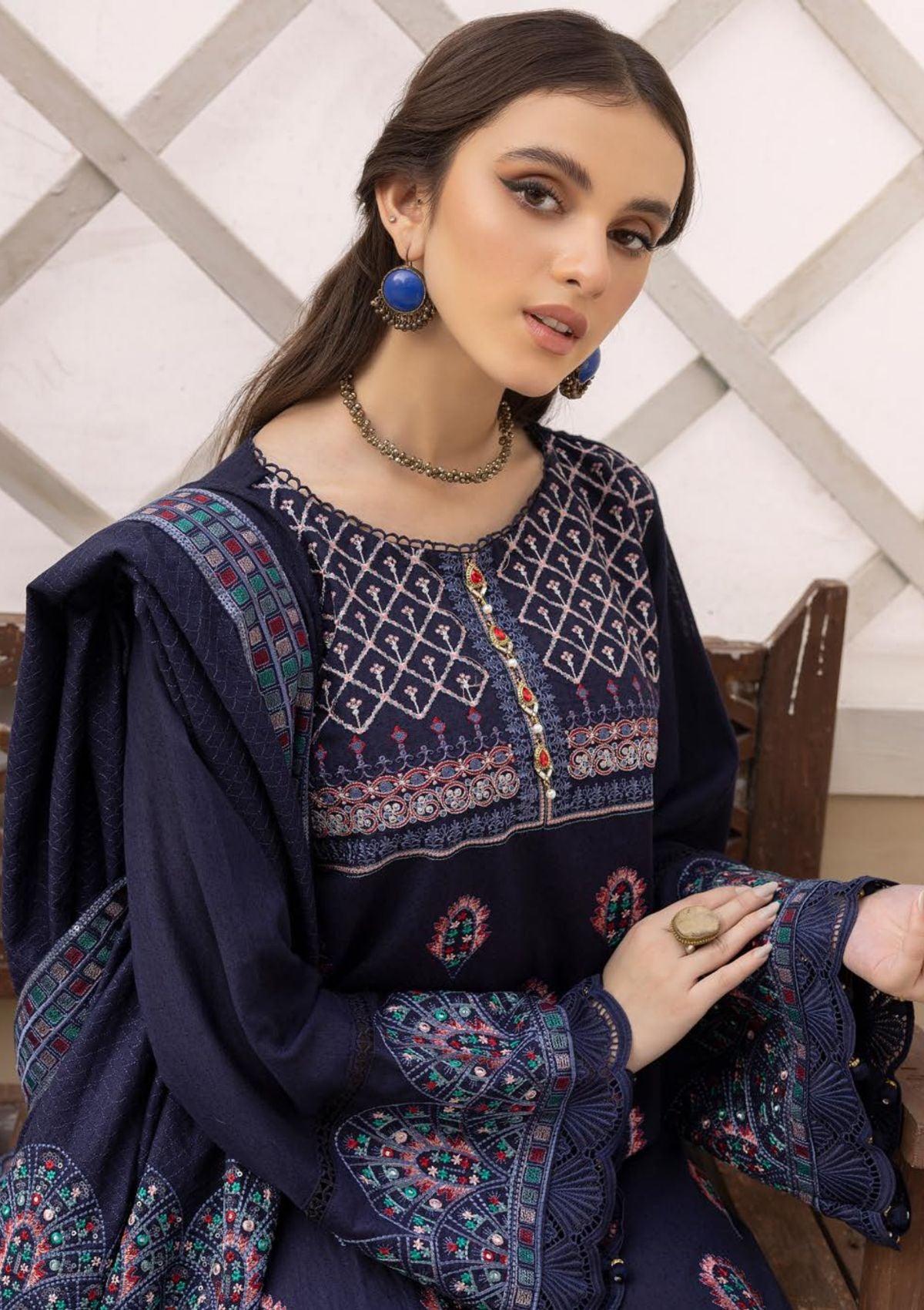 Khoobsurat' omnia-winter-Embroidered-&-Printed-Dress-is-available-at-Mohsin-Saeed-Fabrics-Online-Shopping--