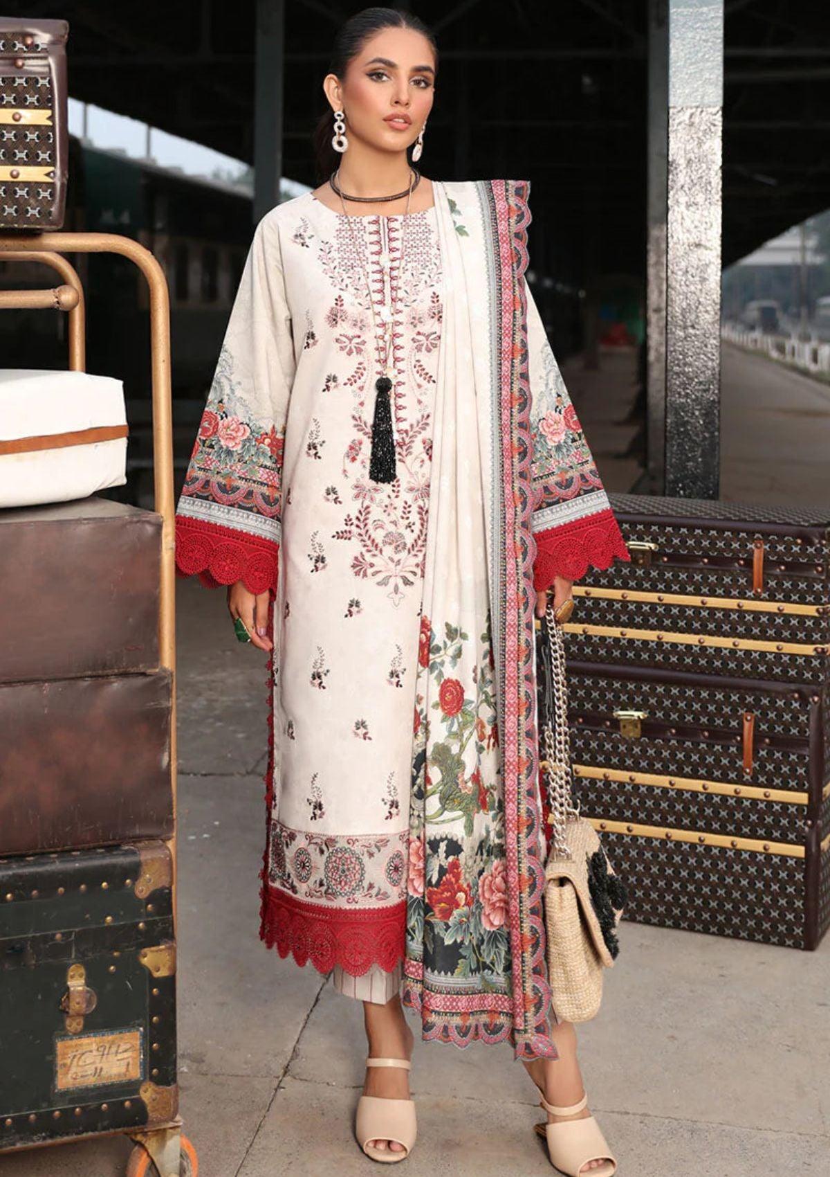 Rang Rasiya Safarnama Shawl'22 D 15 (Rija) - Mohsin Saeed Fabrics