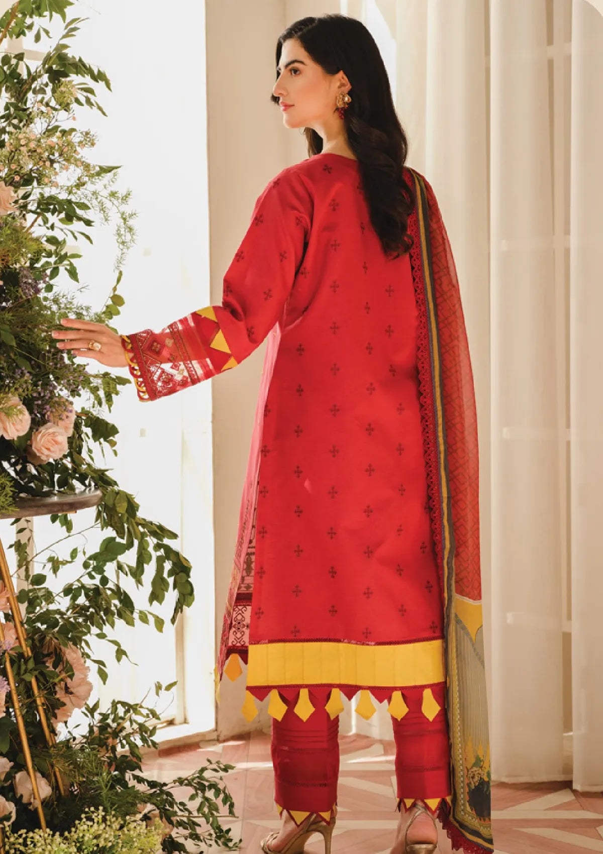 Raaya Luxury Lawn'23 D-03 Afsaneh is available at Mohsin Saeed Fabrics online shop All the top women brands in pakistan such as Freesia, Maria b, Zara Shahjahan, Asim Jofa, Zaha, Elan, Crimson, Sobia Nazir, Maryam n Maria, Hussain Rehar, Marjjan, Anaya by Kiran Chaudhary, johra, Shaista, farah talib aziz and Gul Ahmed. 
