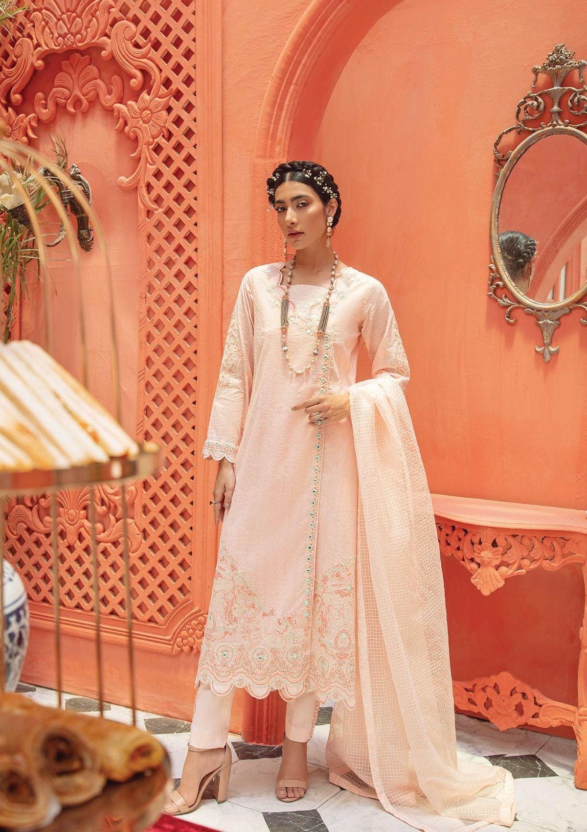 Nuriyaa Kana Yari Luxury Pret'22 ROSE CLAIR is available at Mohsin Saeed Fabrics. ✓ shop all the top women clothing brands in pakistan ✓ Best Price and Offers ✓ Free Shipping ✓ Cash on Delivery ✓ formal & Wedding Collections 