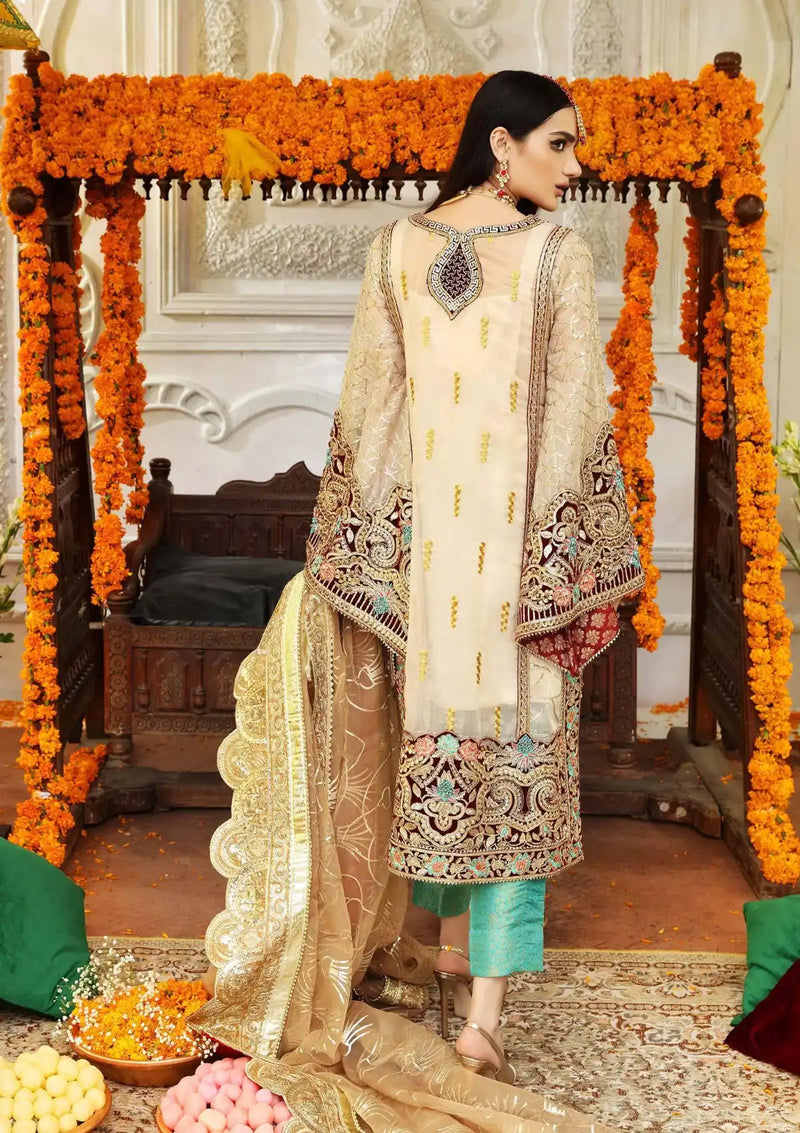 Maryum N Maria - Opulent (SFD-0052) is available at Mohsin Saeed Fabrics online shop All the top women brands in pakistan such as Freesia, Maria b, Zara Shahjahan, Asim Jofa, Zaha, Elan, Crimson, Sobia Nazir, Maryam n Maria, Hussain Rehar, Marjjan, Anaya by Kiran Chaudhary, johra, Shaista, farah talib aziz and Gul Ahmed. 