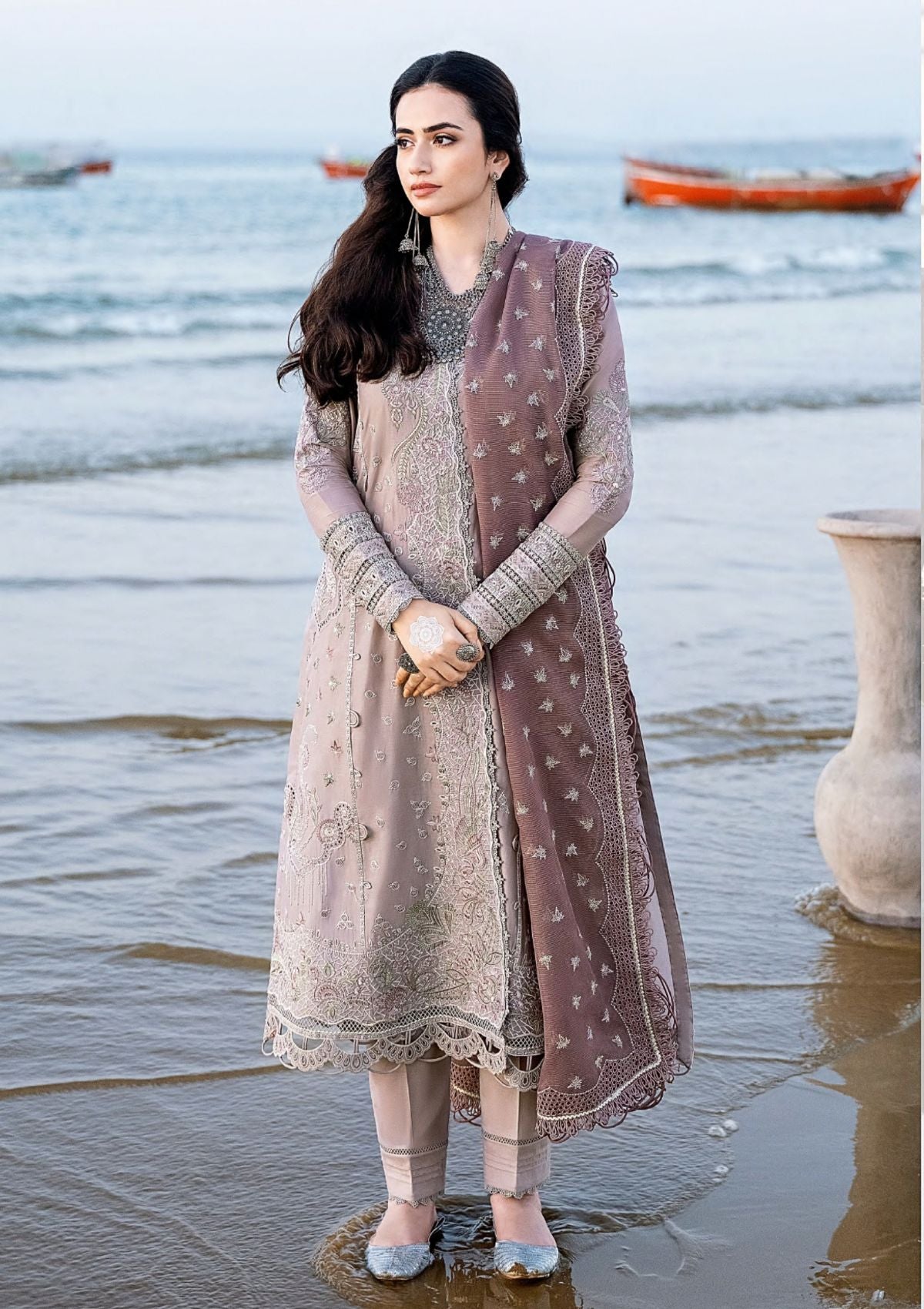 Jazmin Shahkaar Eid Festive Lawn'23 D-10 Zeyb - Mohsin Saeed Fabrics