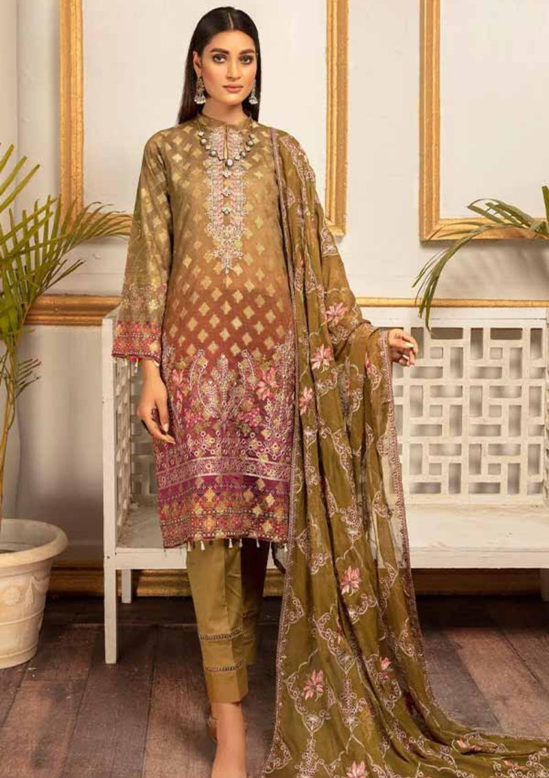 Shaista Rashk-E-Hina Lawn'22 D-172 - Mohsin Saeed Fabrics