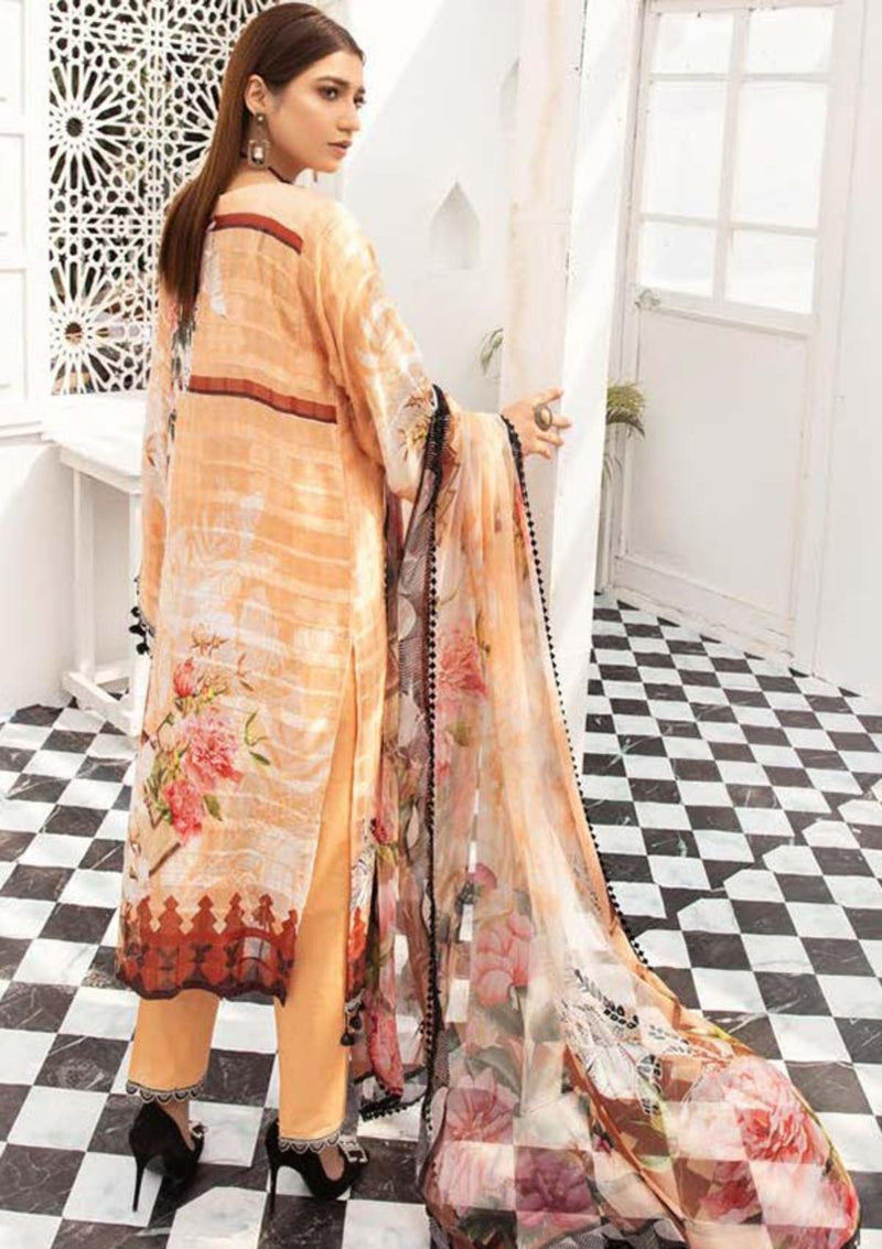 Shaista Surkhab D/Swiss Brosha`21 D-182 - Mohsin Saeed Fabrics