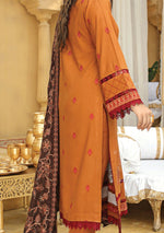 Aks-by-Humdum-Woolen-Peach-winter-Embroidered-Dress-is-available-at-Mohsin-Saeed-Fabrics-Online-Shopping--