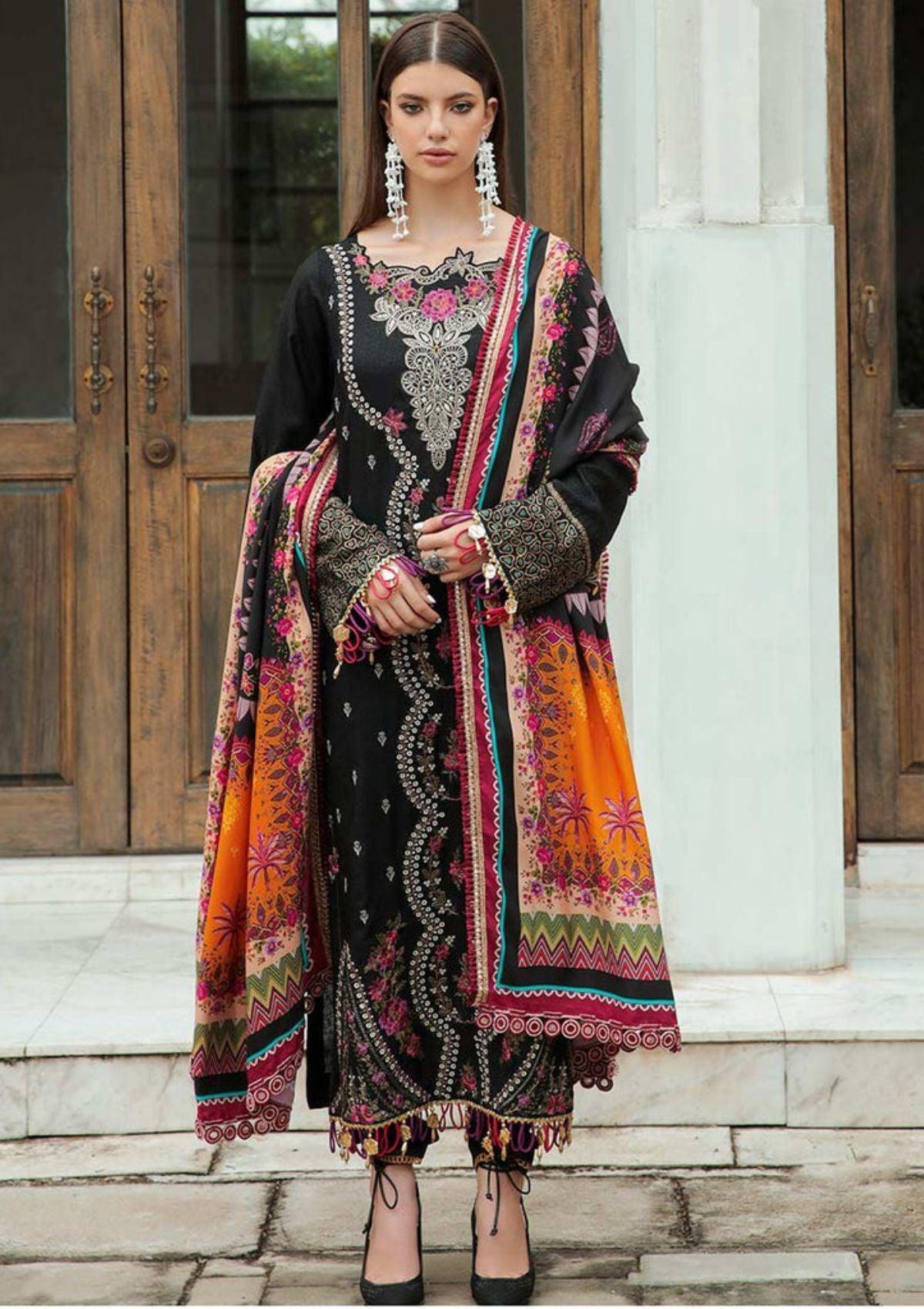 Rajbari-winter-Embroidered-&-Printed-Dress-is-available-at-Mohsin-Saeed-Fabrics-Online-Shopping--